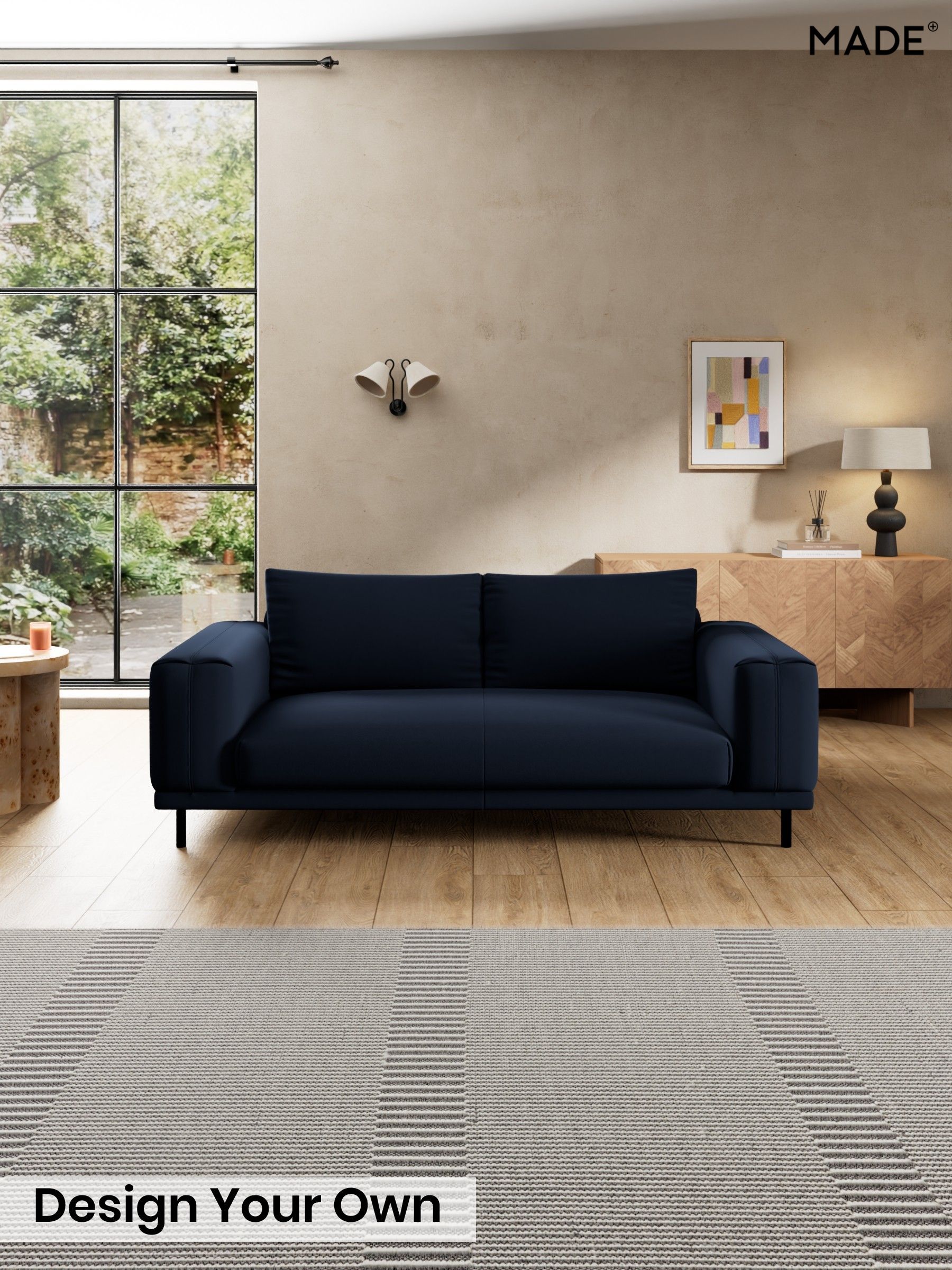 Matt Velvet Easy Clean/Dark Navy Blue - Odin By Made