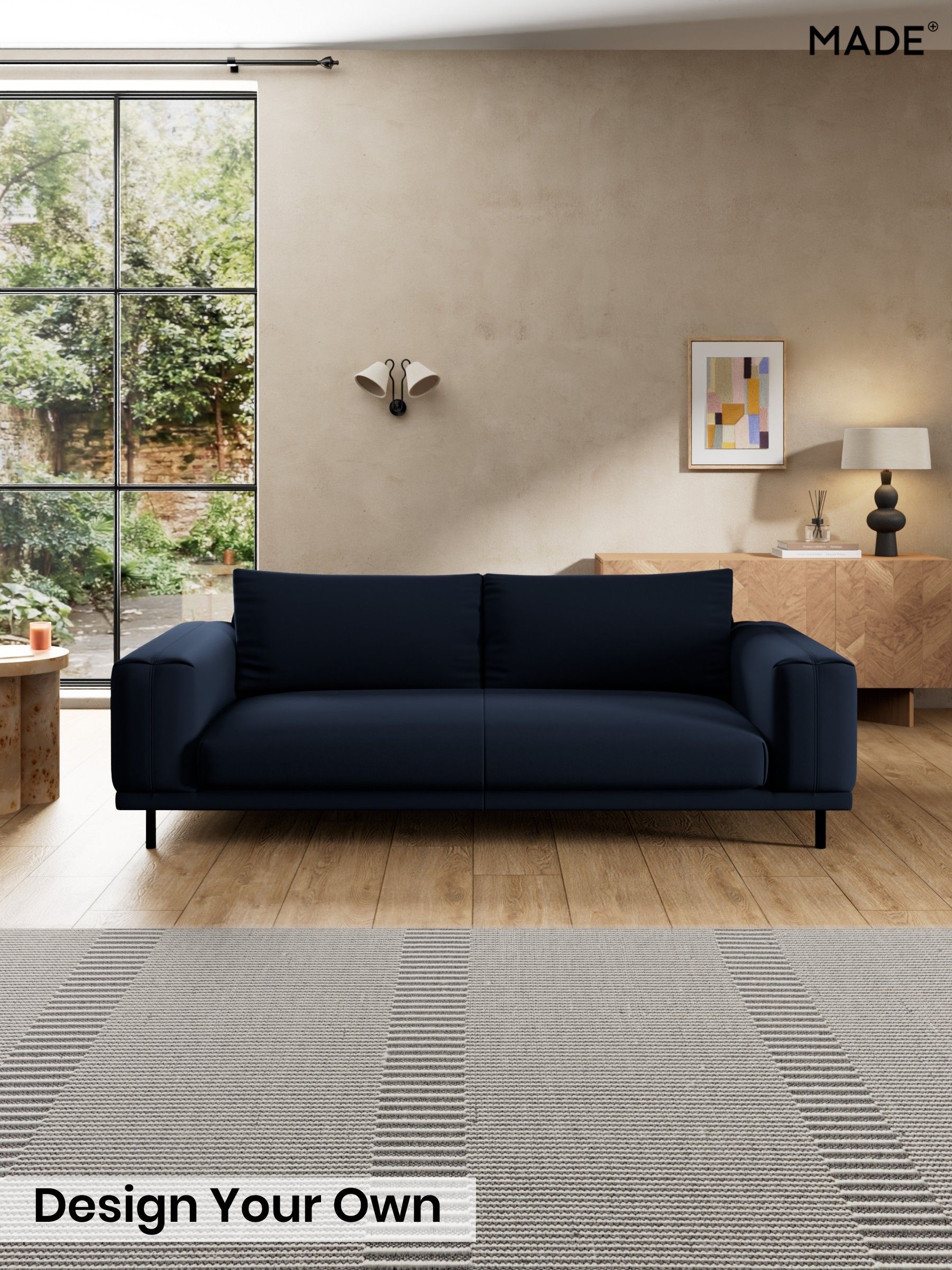 Matt Velvet Easy Clean/Dark Navy Blue - Odin By Made
