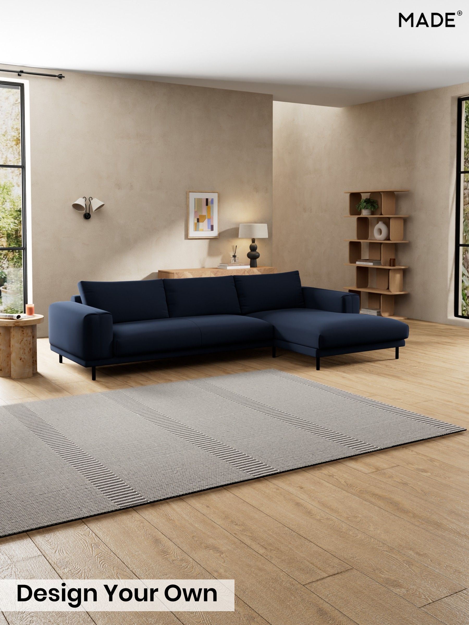 Matt Velvet Easy Clean/Dark Navy Blue - Odin By Made