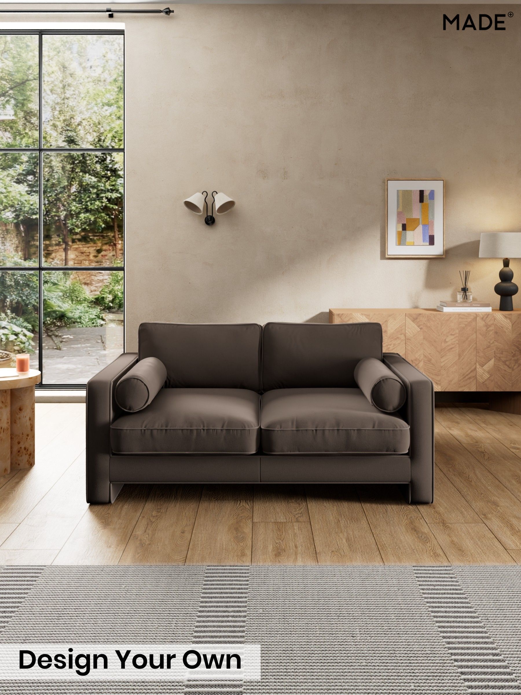 Matt Velvet Easy Clean/Soft Brown - Holloway By Made