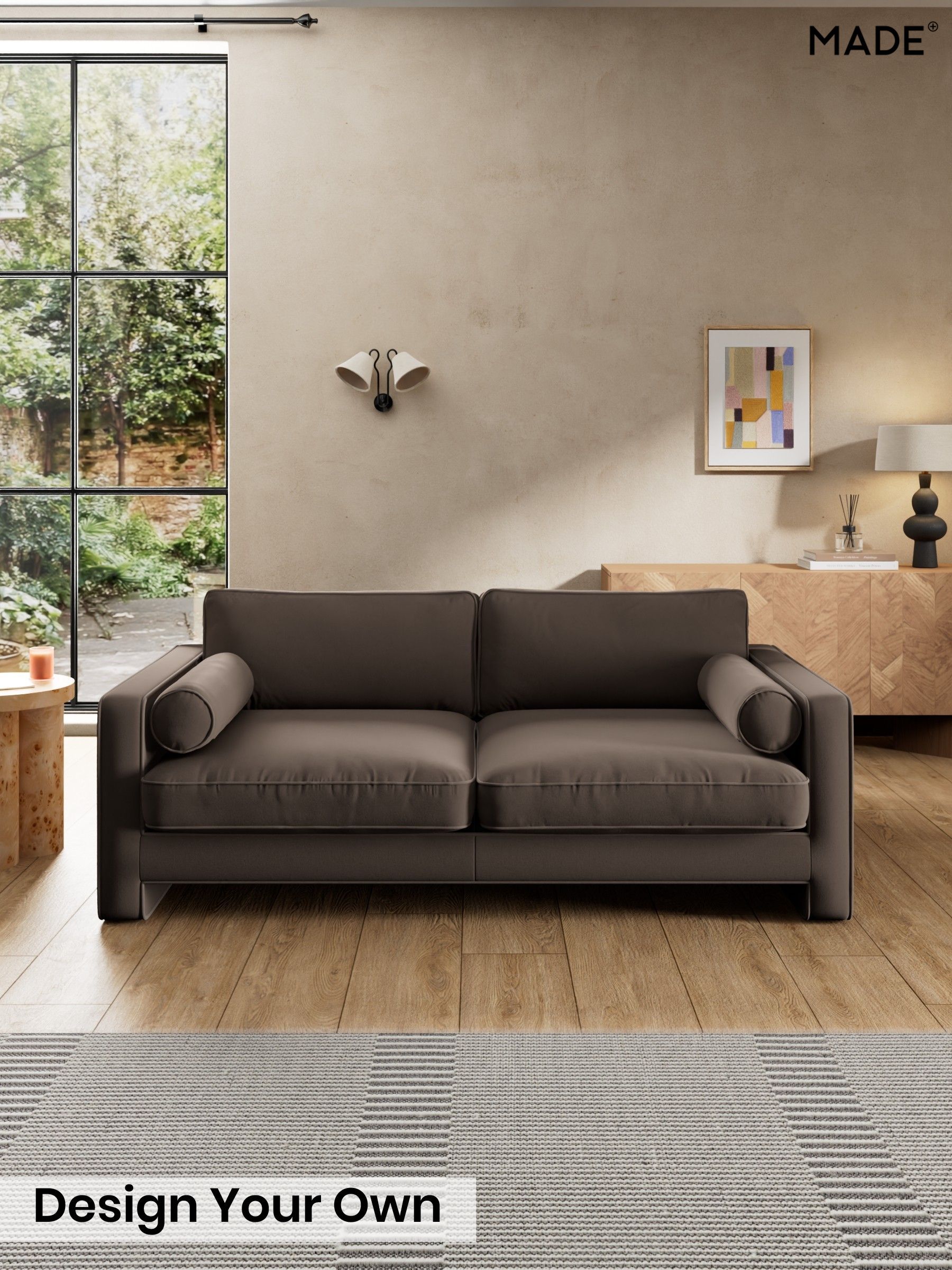 Matt Velvet Easy Clean/Soft Brown - Holloway By Made