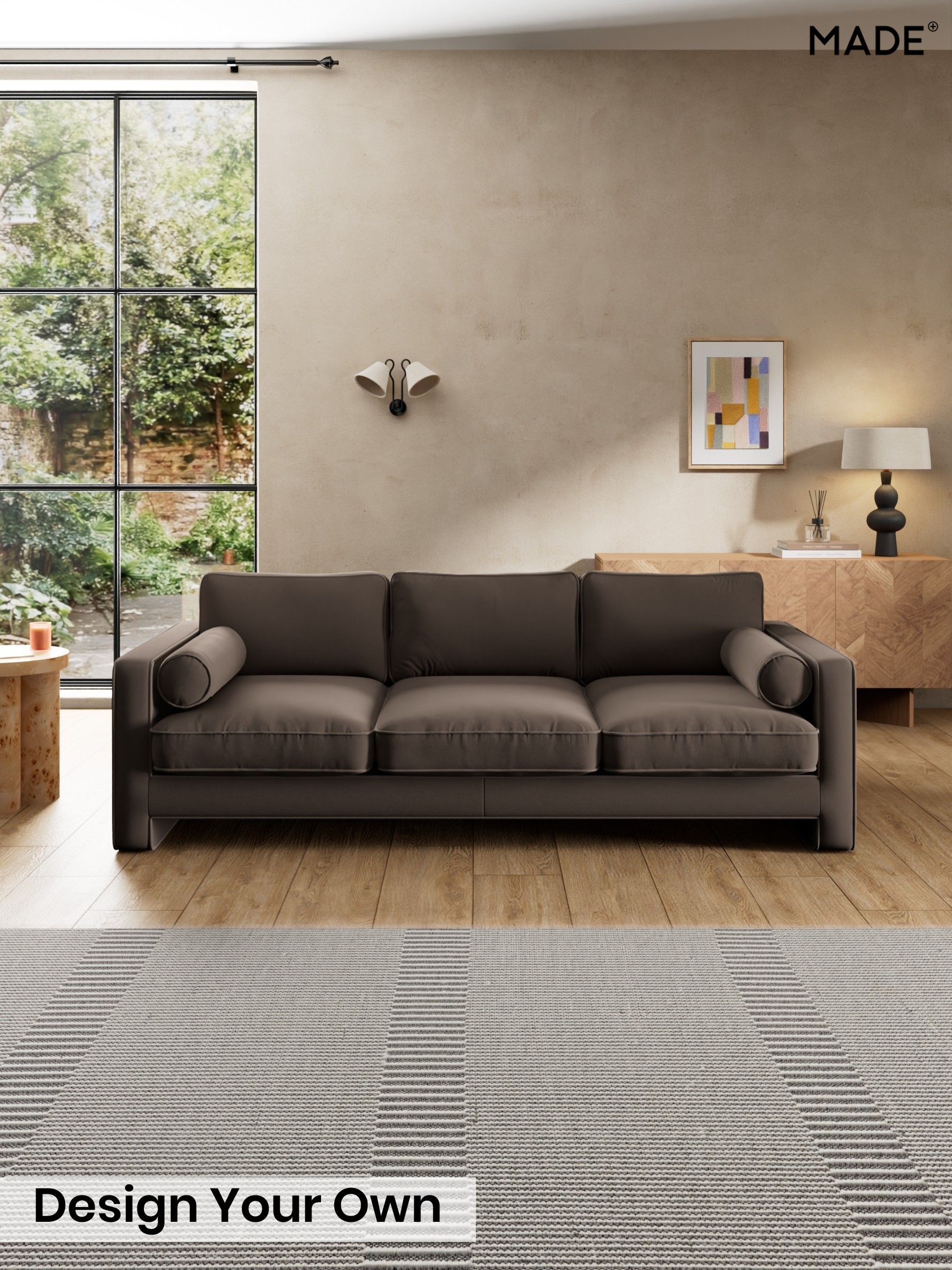 Matt Velvet Easy Clean/Soft Brown - Holloway By Made