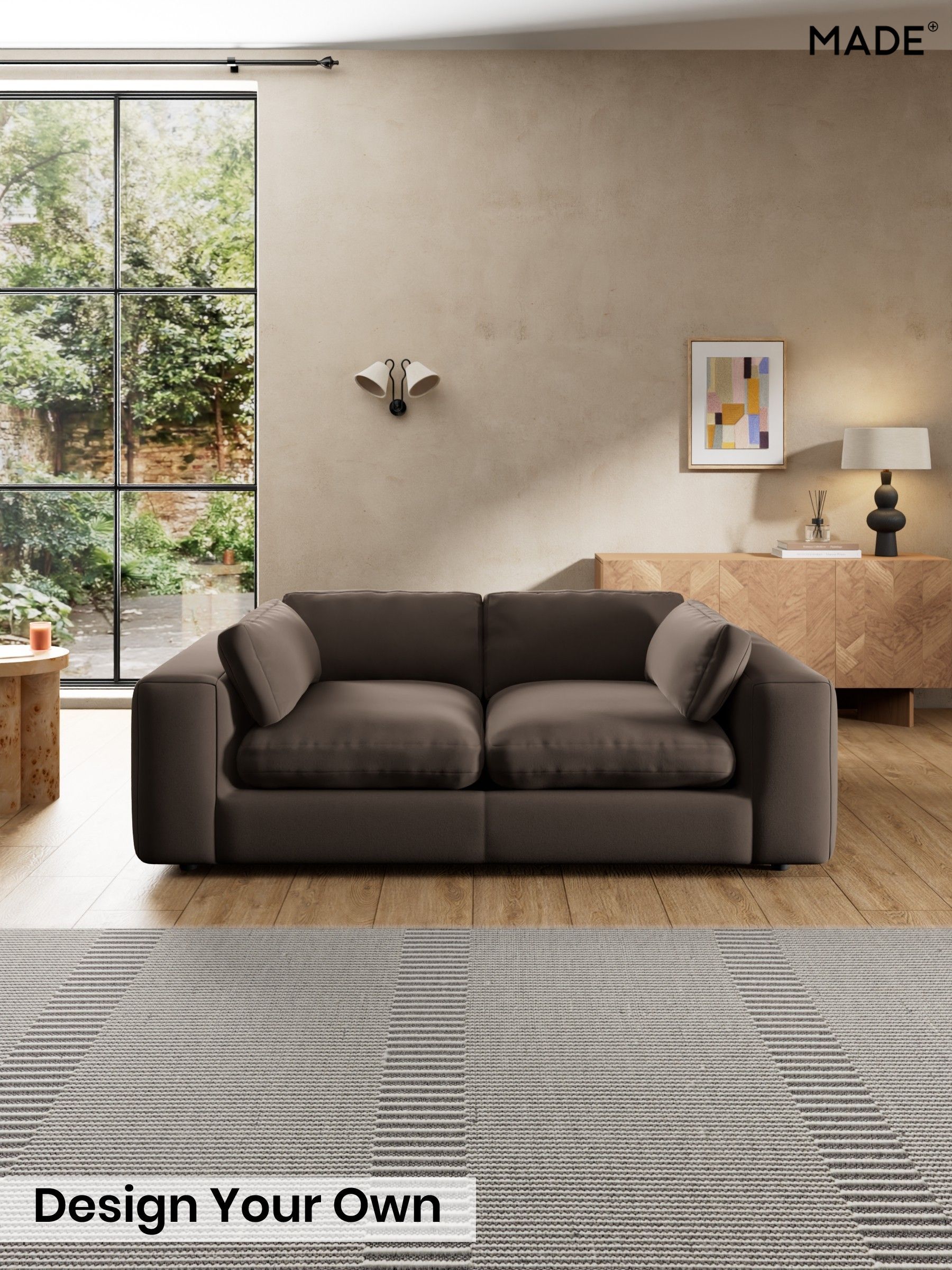 Matt Velvet Easy Clean/Soft Brown - Alec By Made