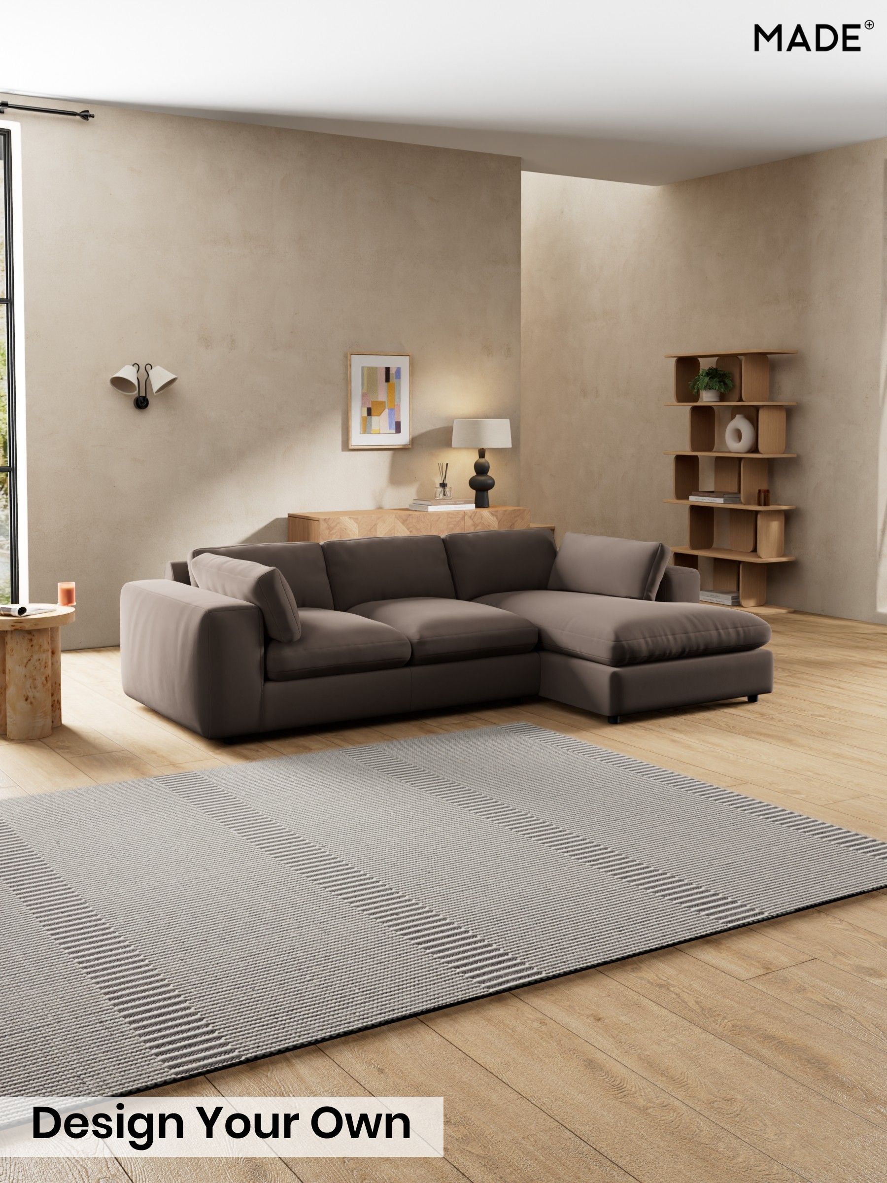 Matt Velvet Easy Clean/Soft Brown - Alec By Made
