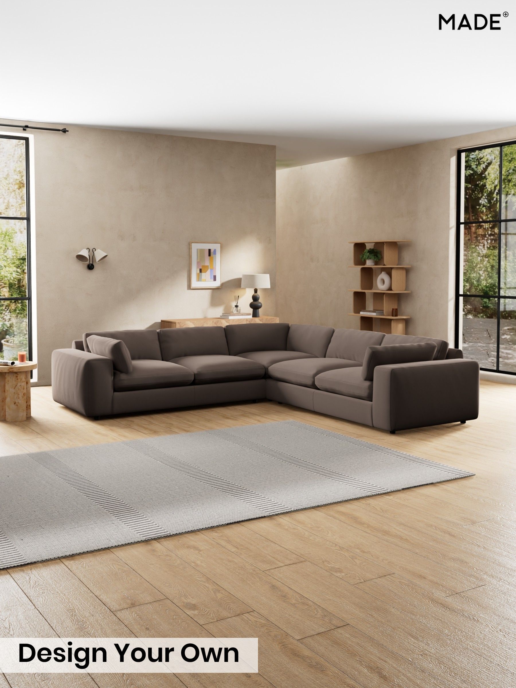 Matt Velvet Easy Clean/Soft Brown - Alec By Made