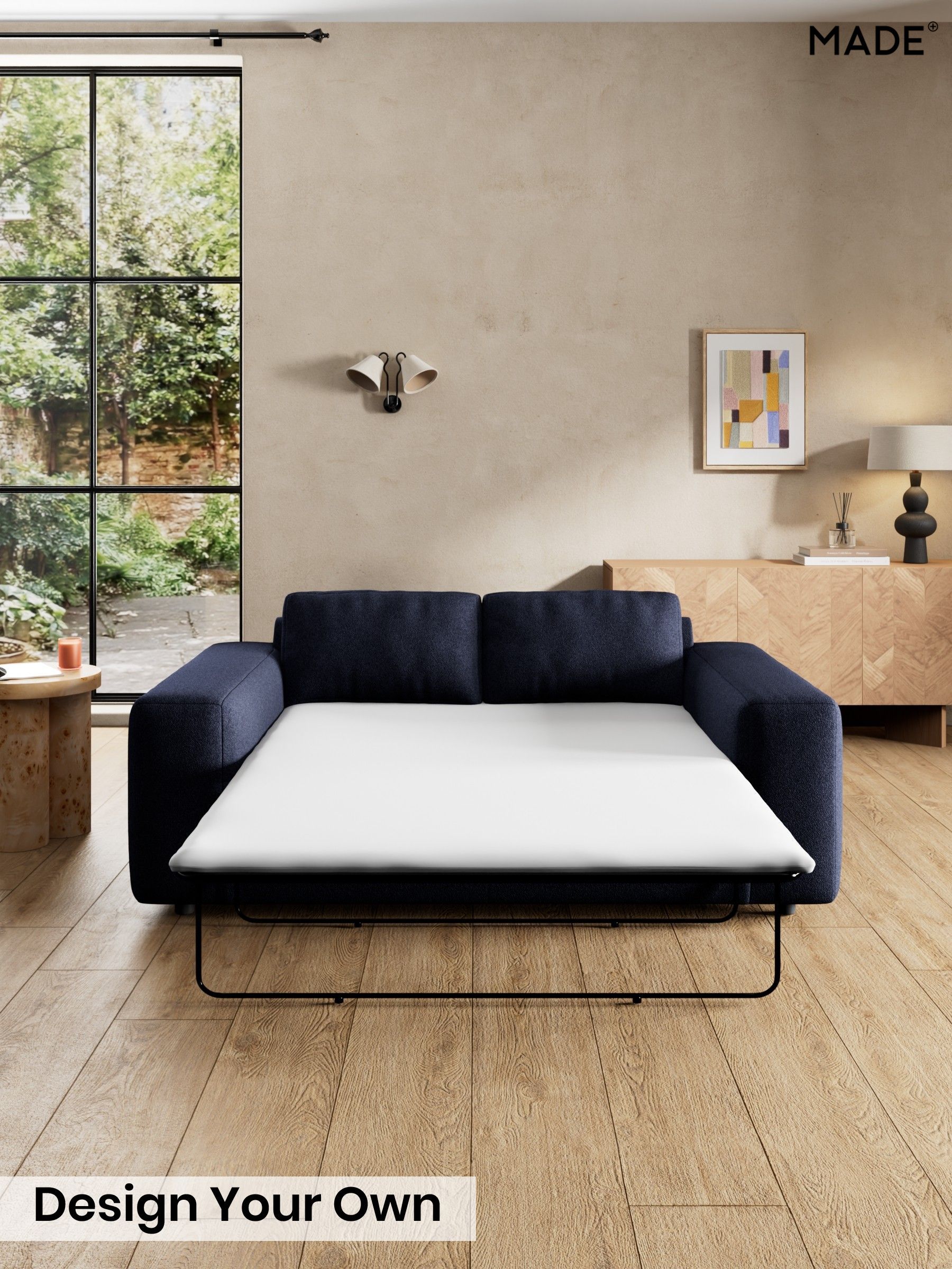 Soft Touch Boucle/Navy Blue - Alec By Made