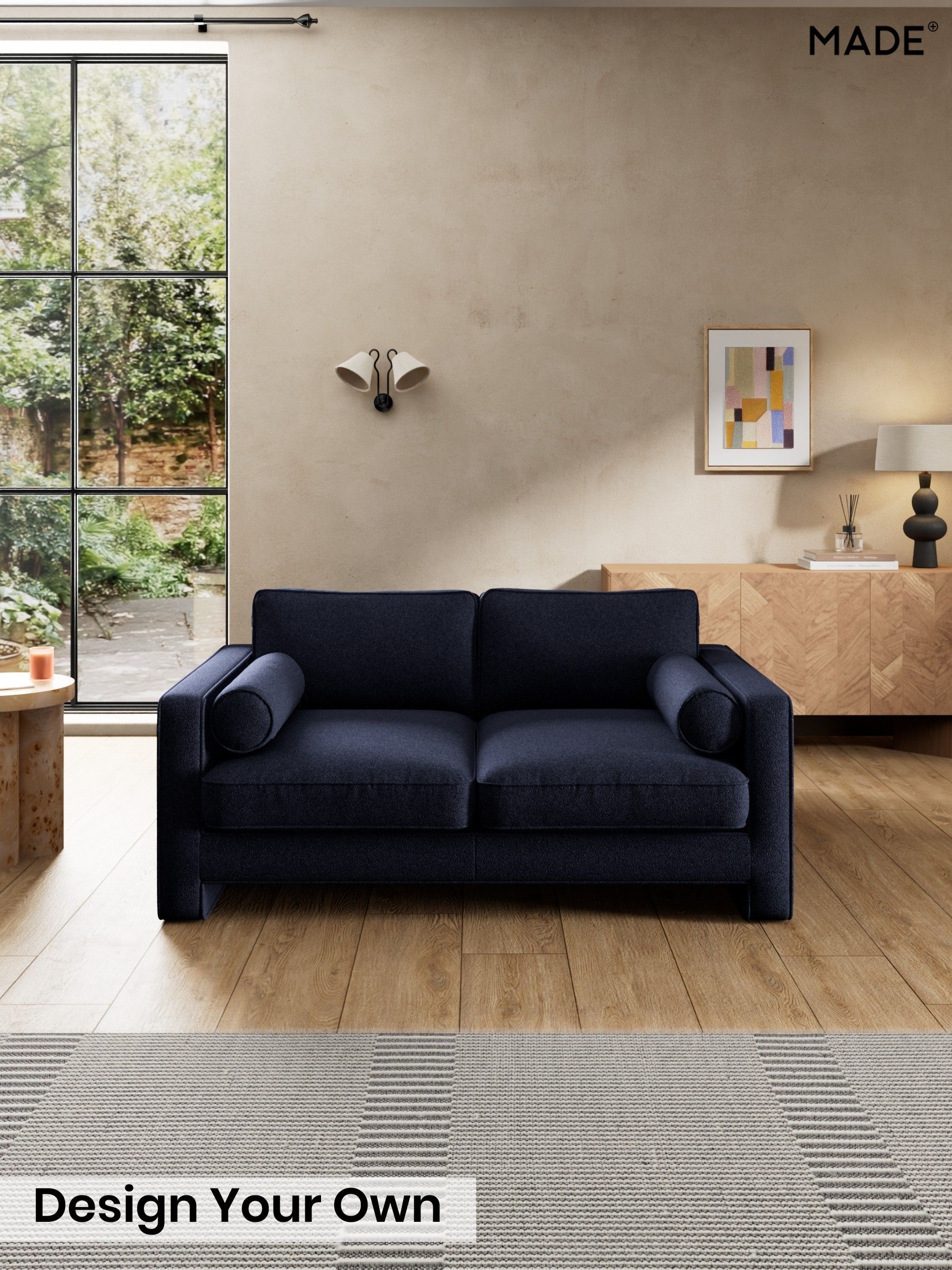 Soft Touch Boucle/Navy Blue - Holloway By Made