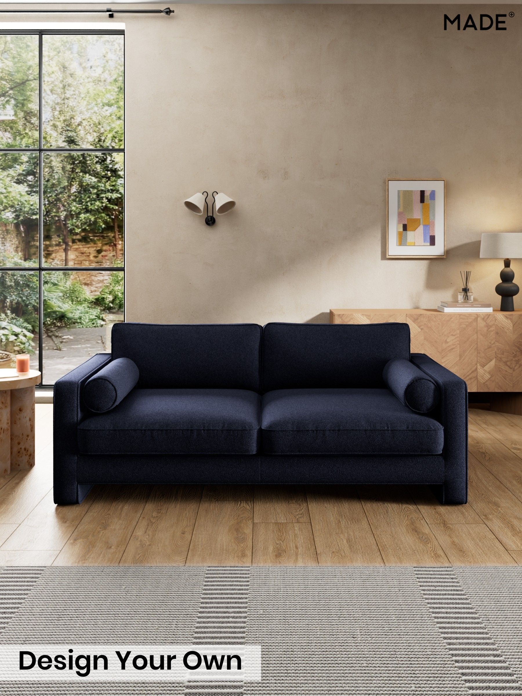 Soft Touch Boucle/Navy Blue - Holloway By Made