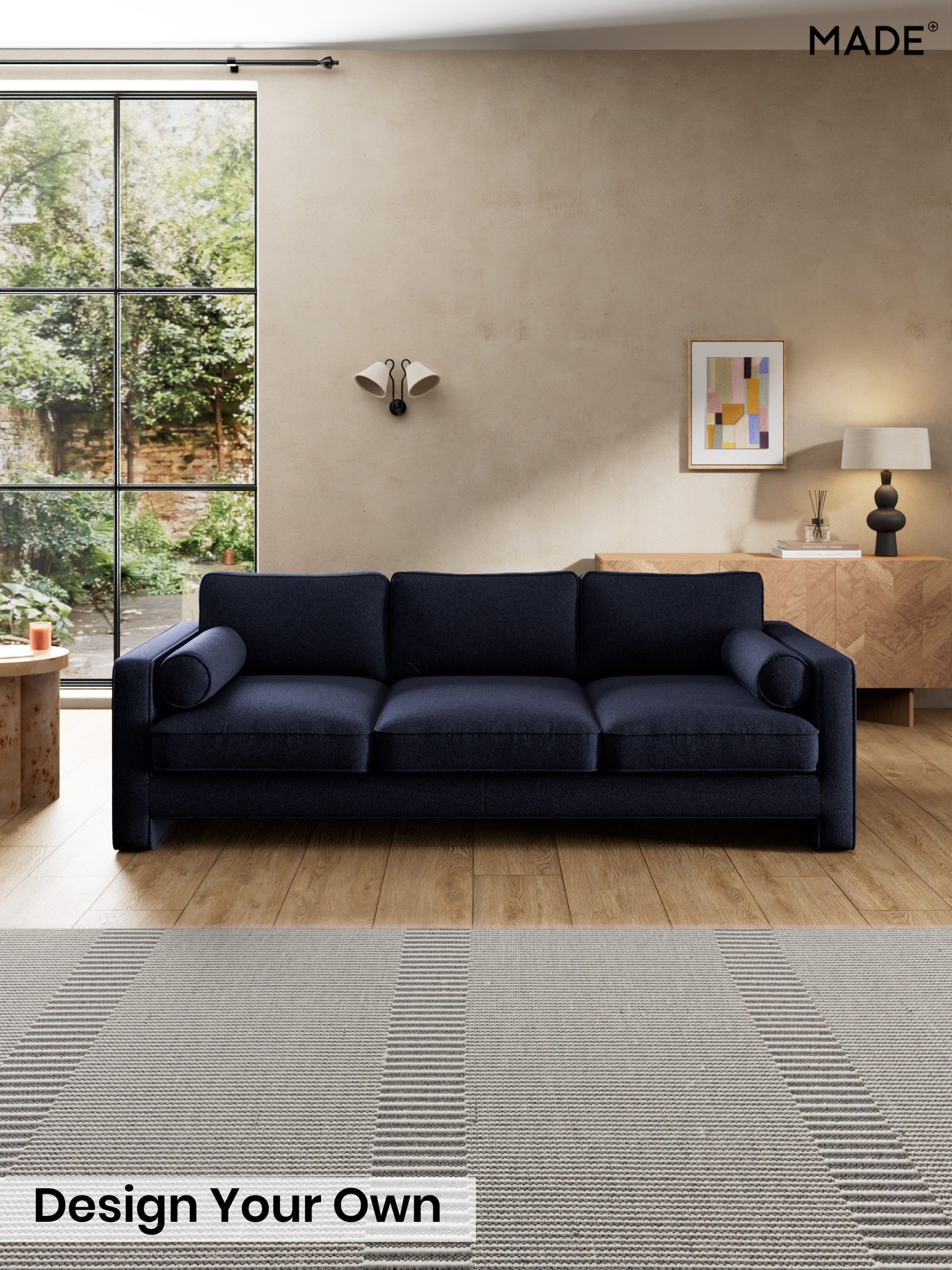 Soft Touch Boucle/Navy Blue - Holloway By Made