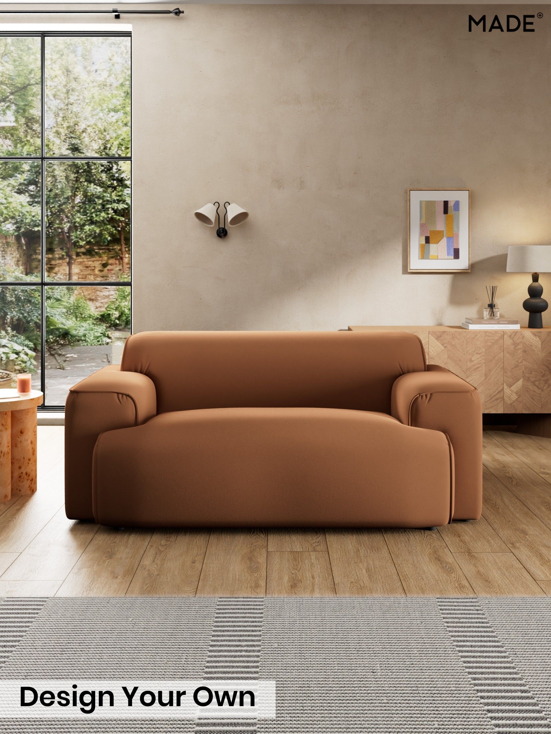 Matt Velvet Easy Clean/Fawn Truffle Natural - Avalon By Made