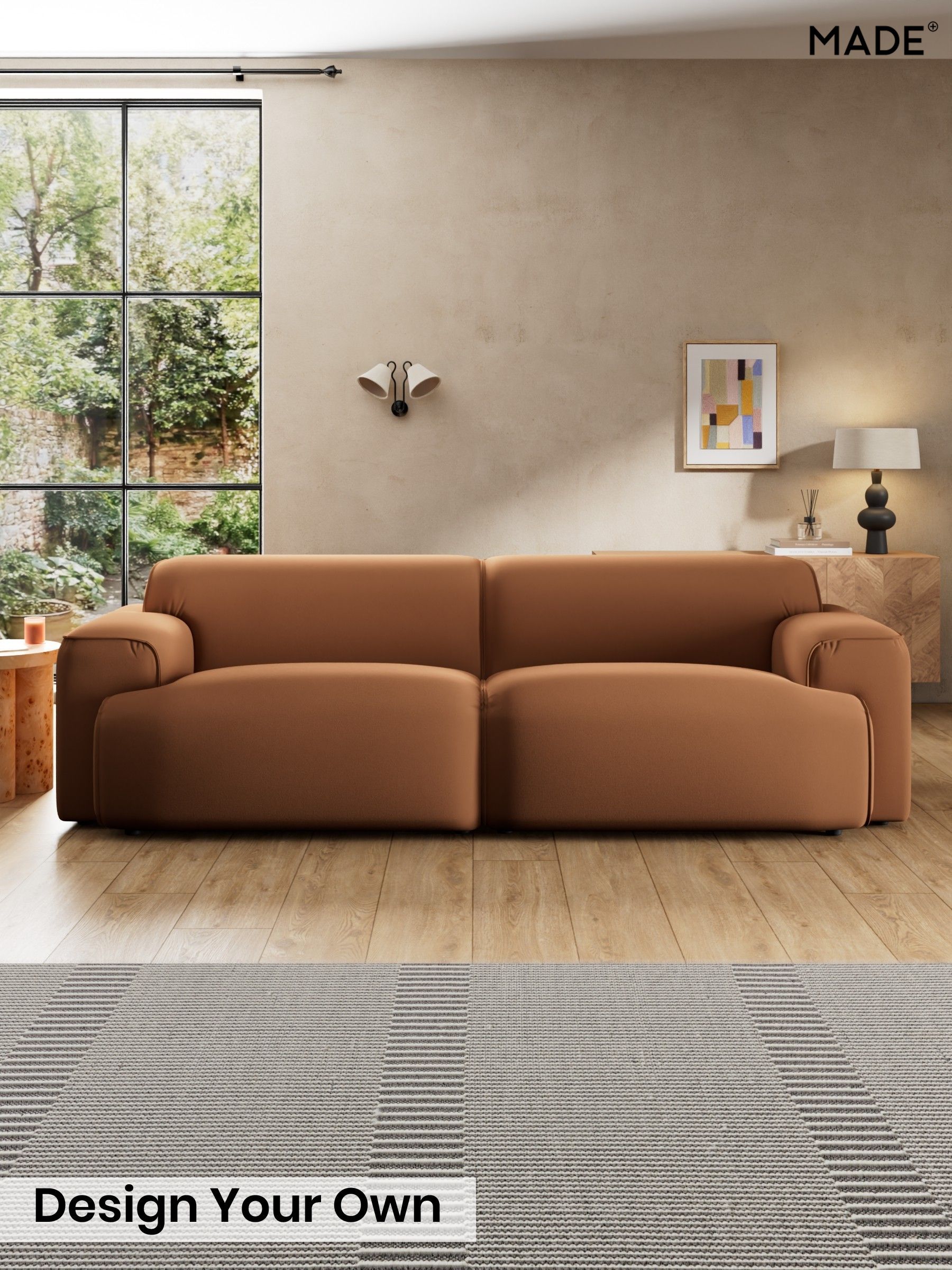 Matt Velvet Easy Clean/Fawn Truffle Natural - Avalon By Made