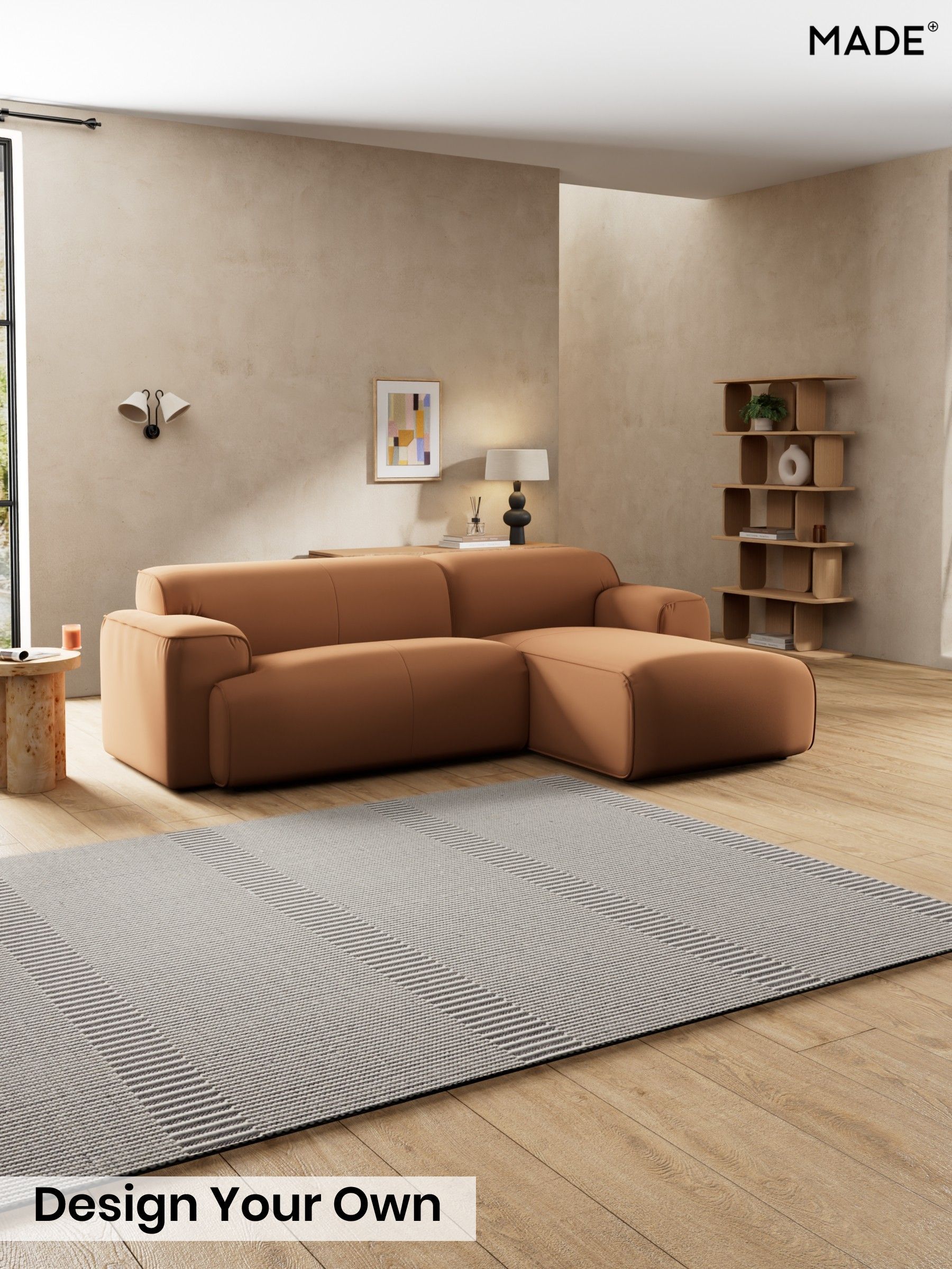 Matt Velvet Easy Clean/Fawn Truffle Natural - Avalon By Made
