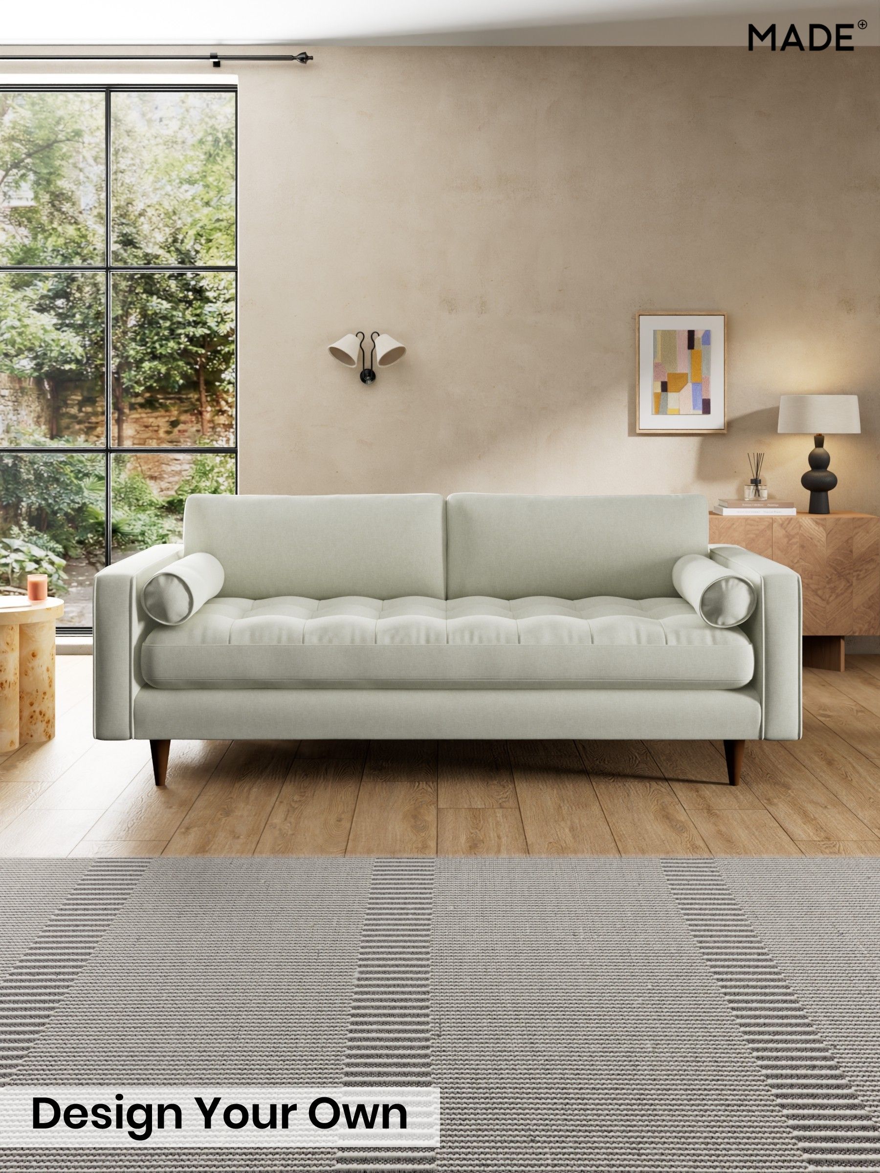 Textured Slub Weave/Light Natural - Scott By Made