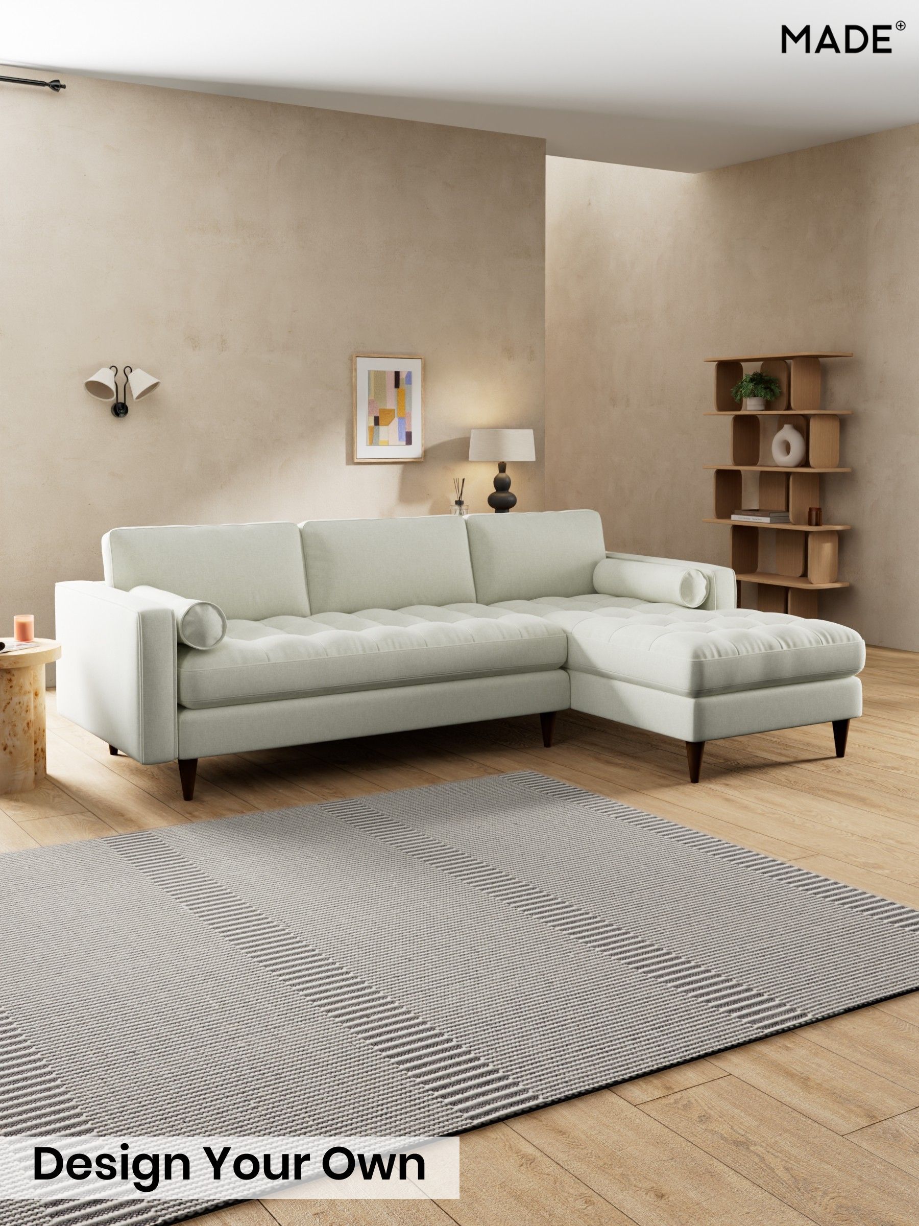 Textured Slub Weave/Light Natural - Scott By Made