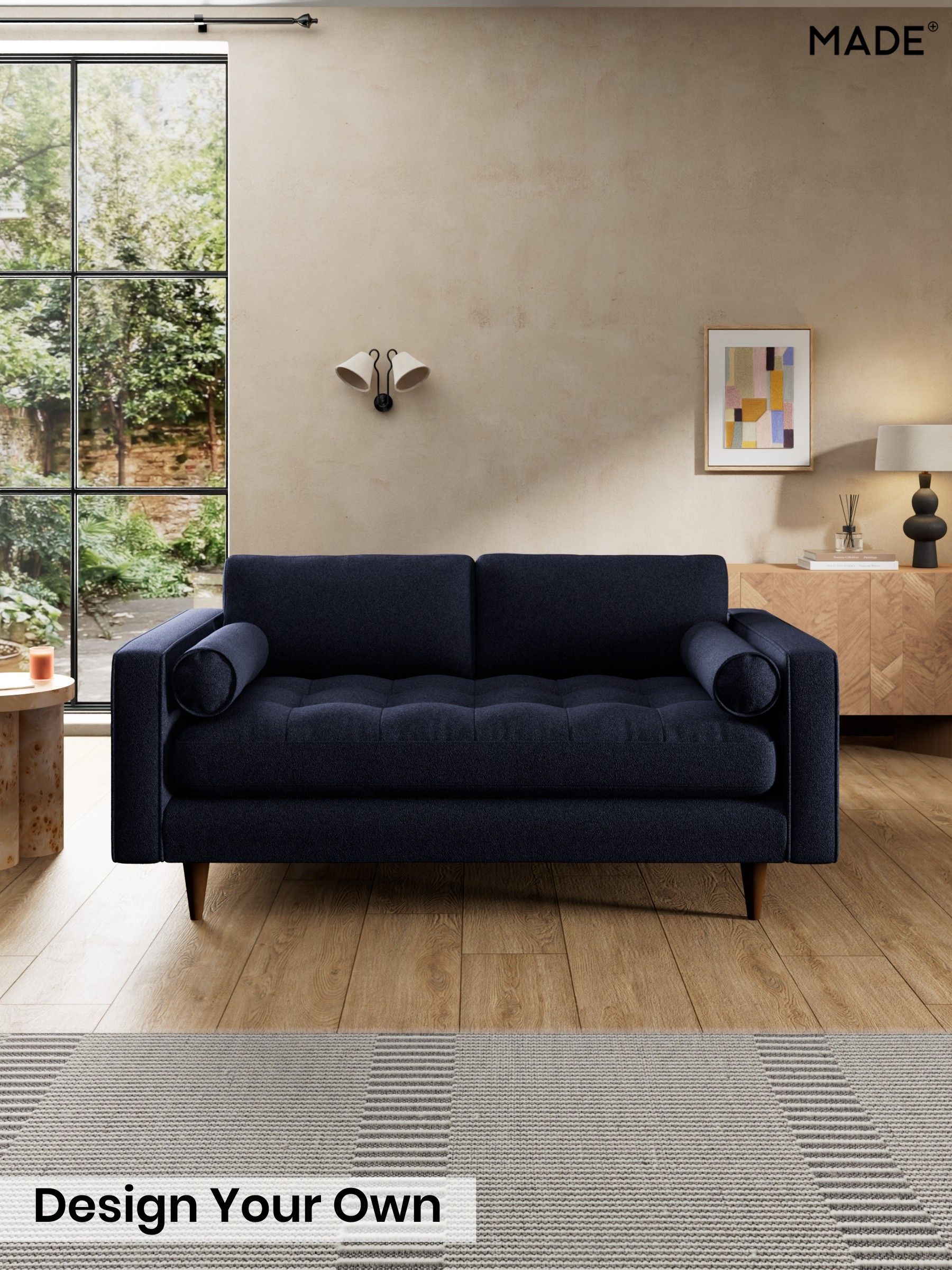 Soft Touch Boucle/Navy Blue - Scott By Made
