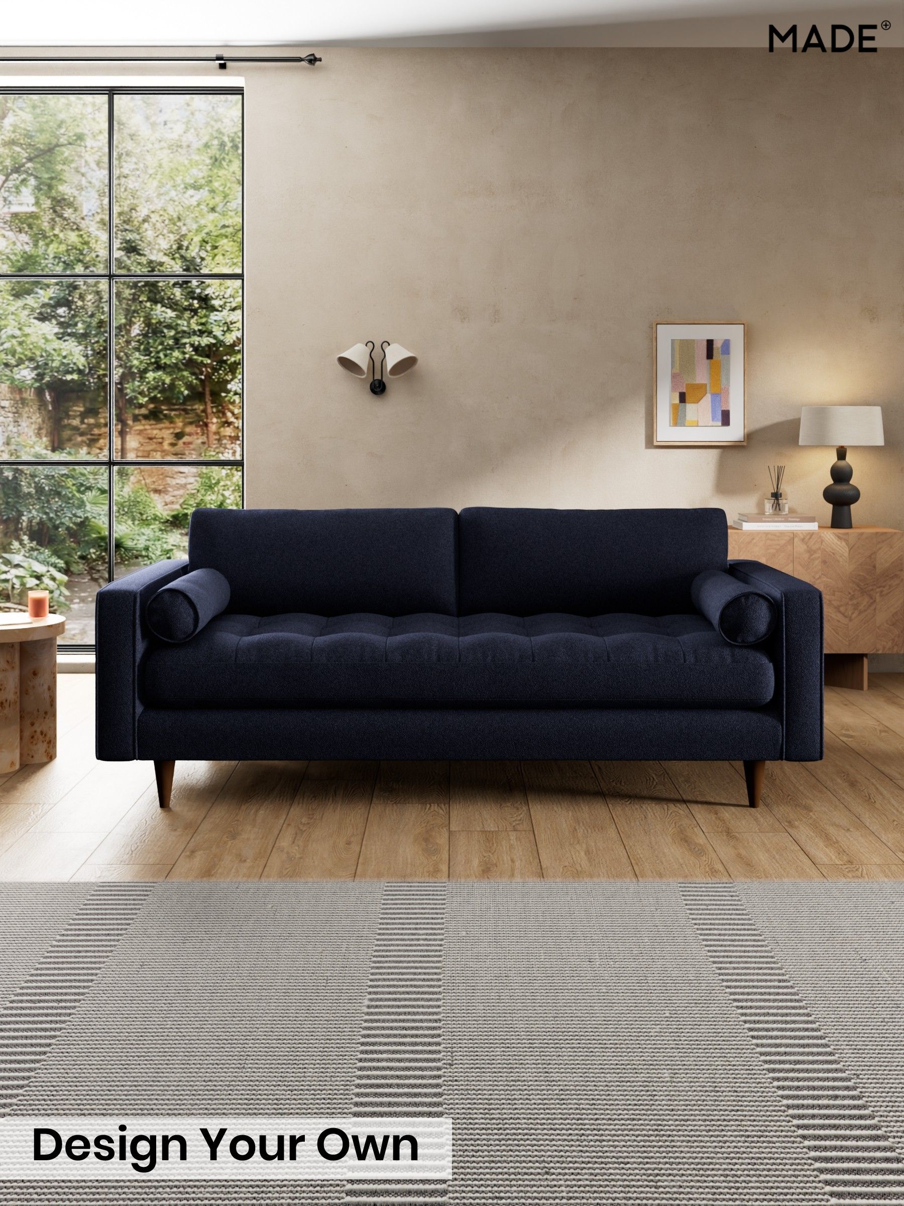 Soft Touch Boucle/Navy Blue - Scott By Made