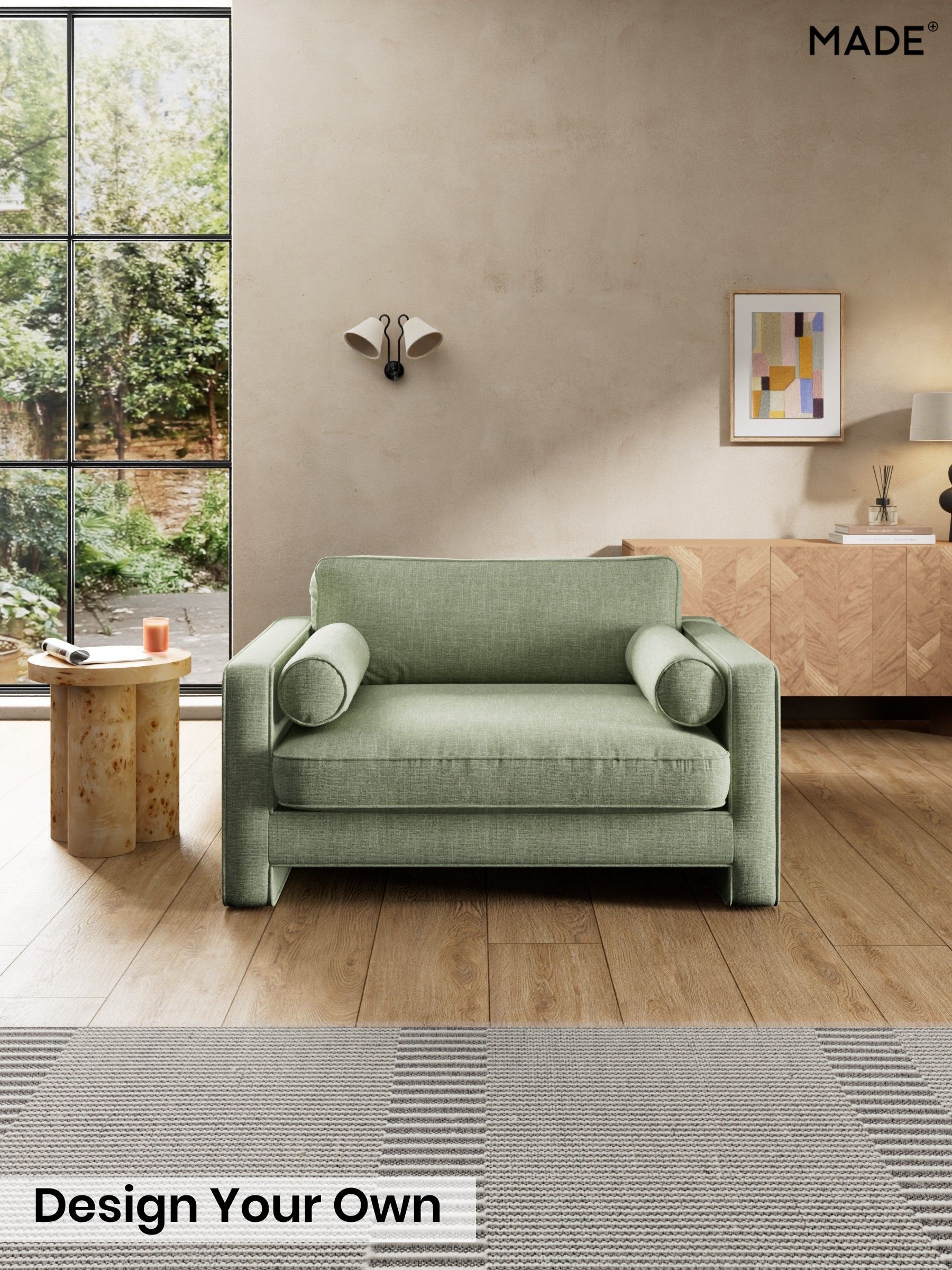 Woven Fleck/Sage Green - Holloway By Made