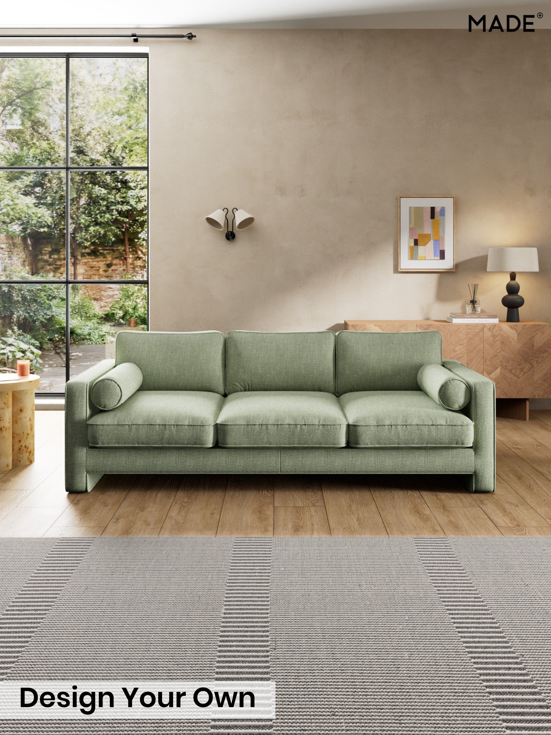 Woven Fleck/Sage Green - Holloway By Made