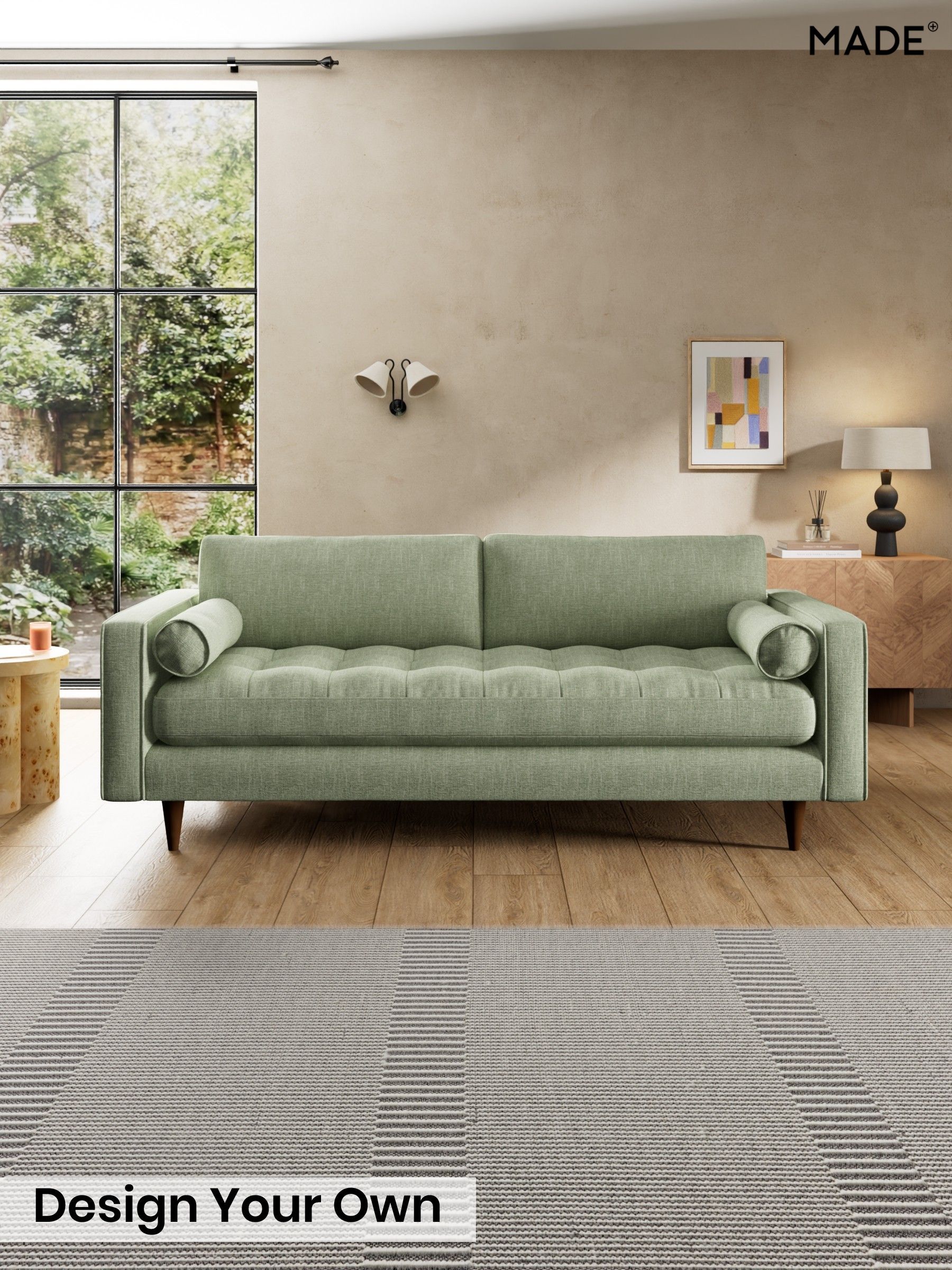 Woven Fleck/Sage Green - Scott By Made