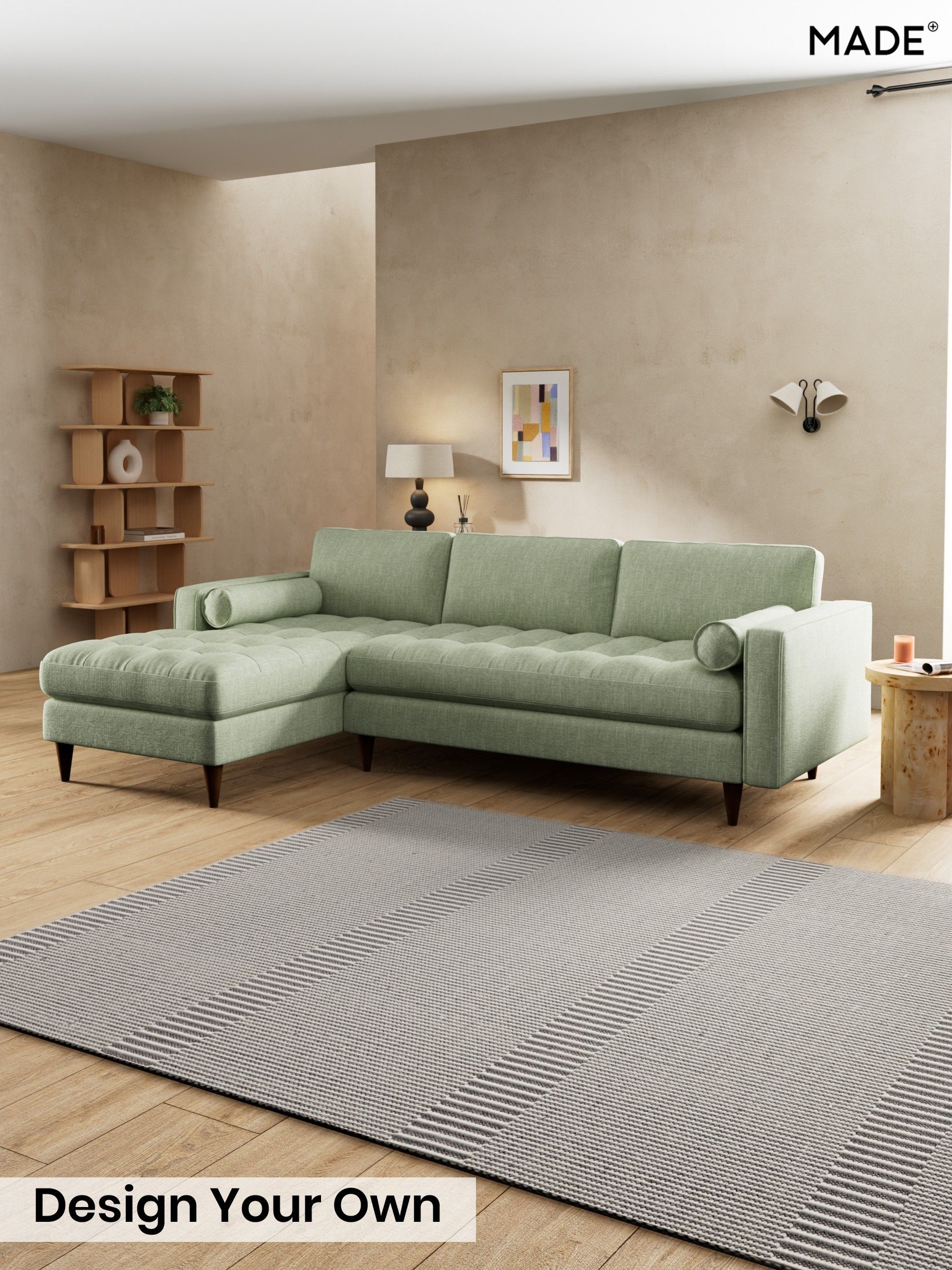 Woven Fleck/Sage Green - Scott By Made