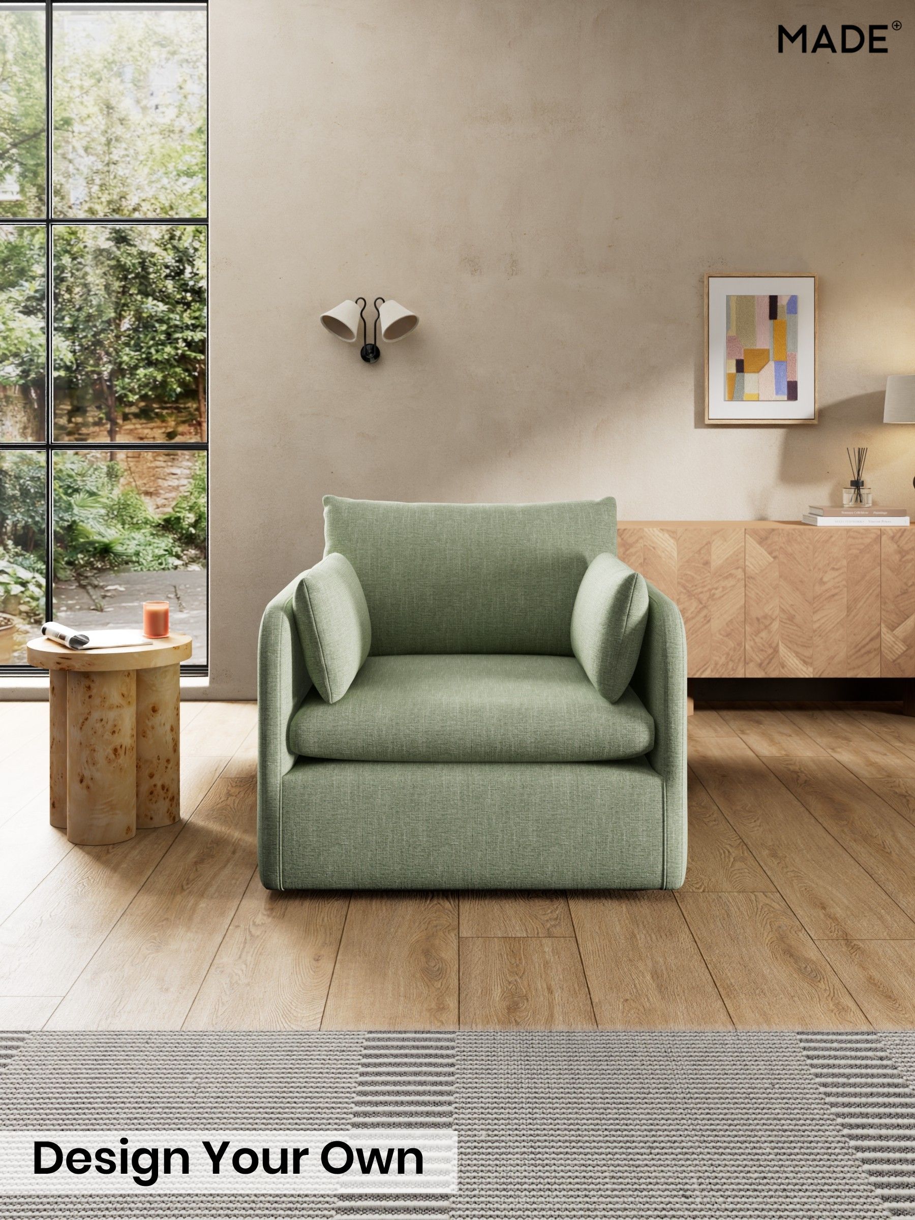 Woven Fleck/Sage Green - Jackson By Made