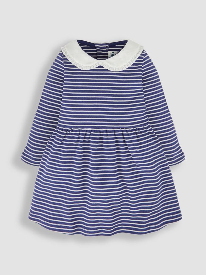 Navy Peter Pan Jersey Dress (112964) | $15