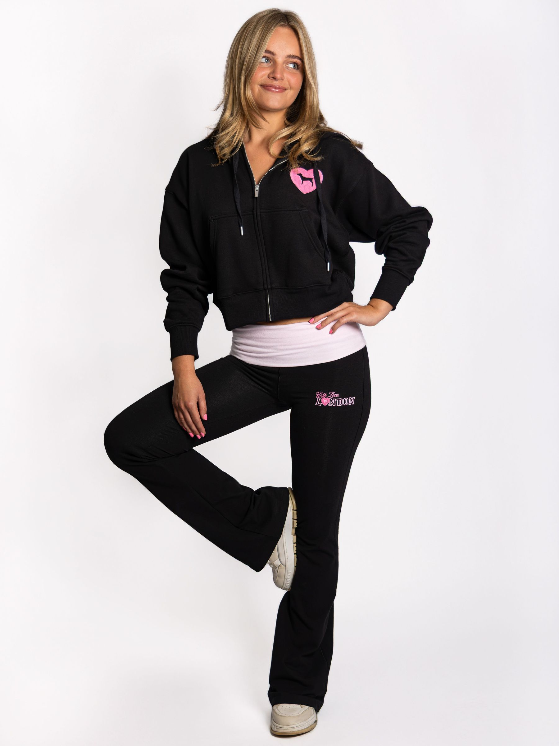 Black London - Cotton Foldover Leggings