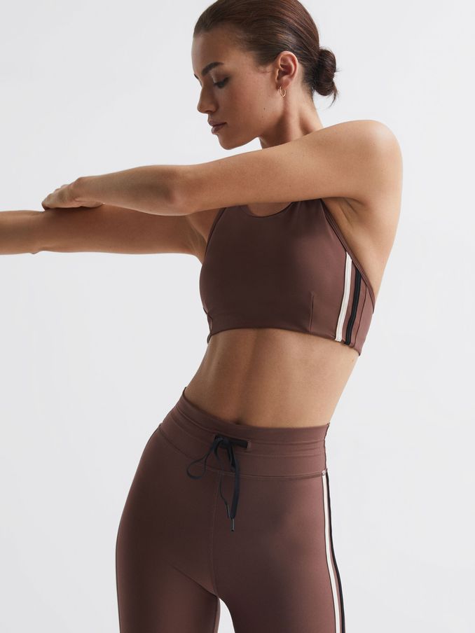 Soutien-gorge de sport à dos nageur The Upside en marron (120960) | 63 €