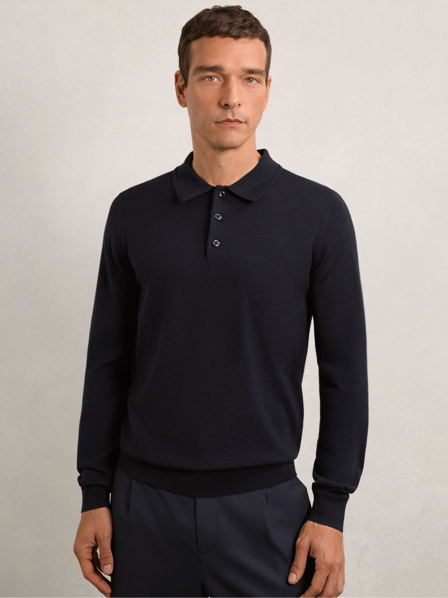 Men's Sweater Polo Shirts | Reiss Canada