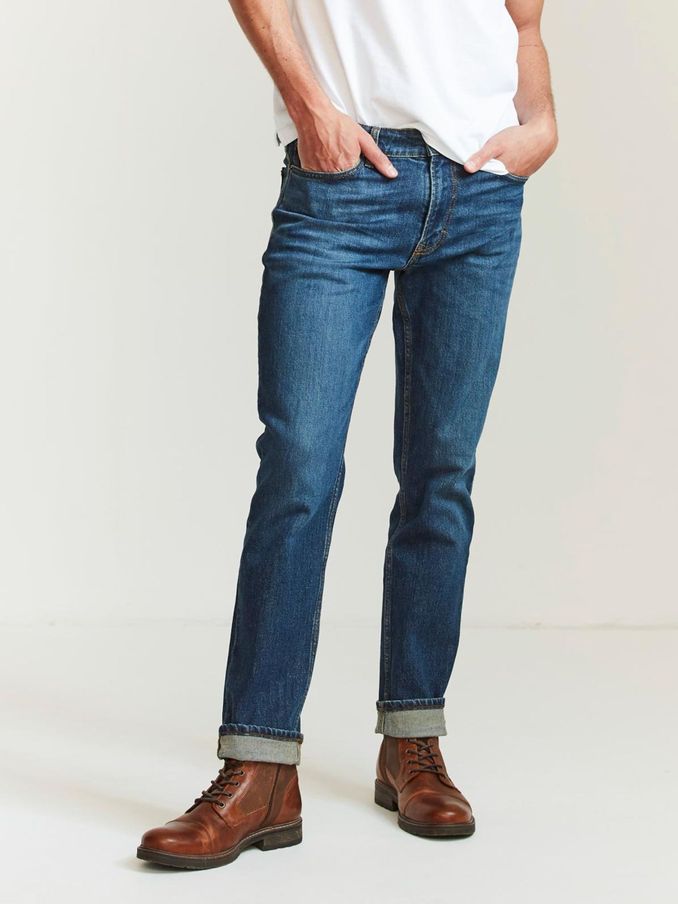 Blue Slim Mid Wash Jeans (127221) | $46