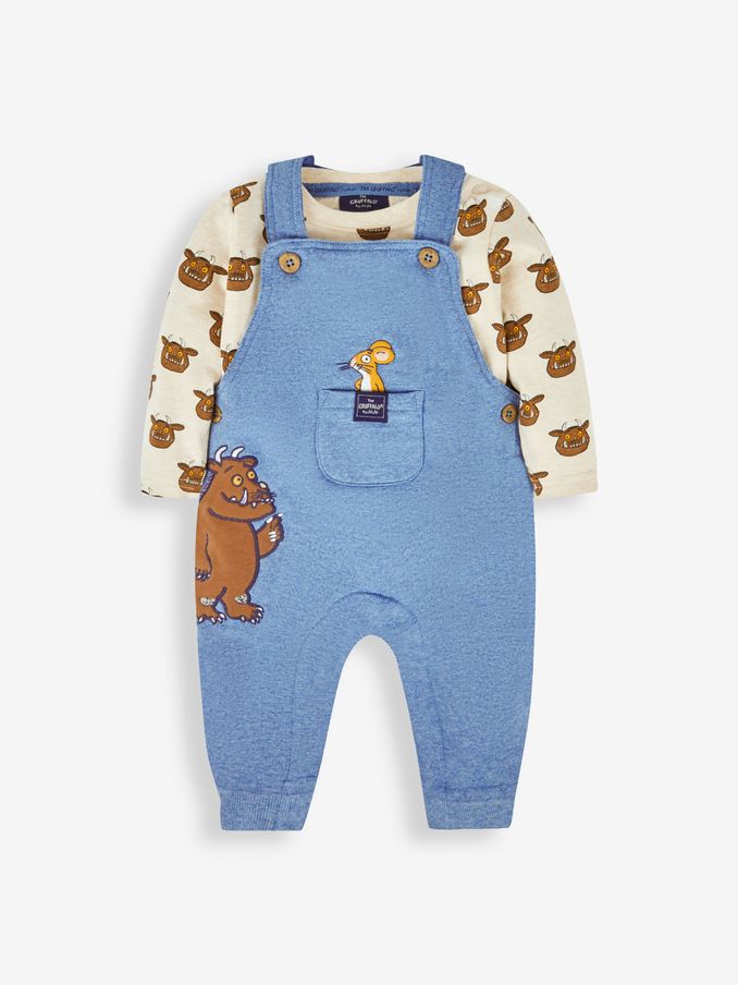 Indigo The Gruffalo Appliqué Dungarees & Top Set (149910) | $32