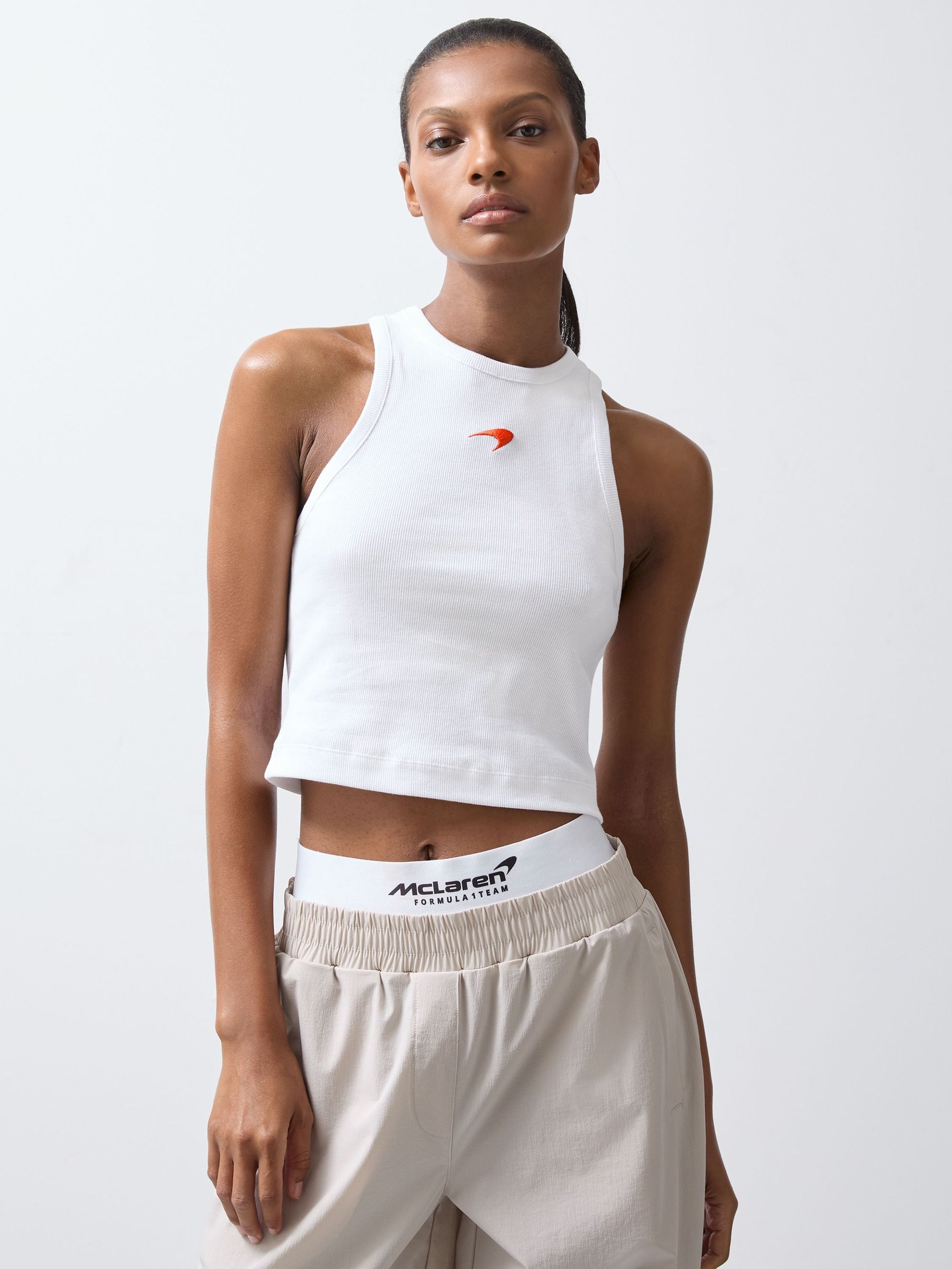 Cotton Logo Vest in White (150710) | CA$55