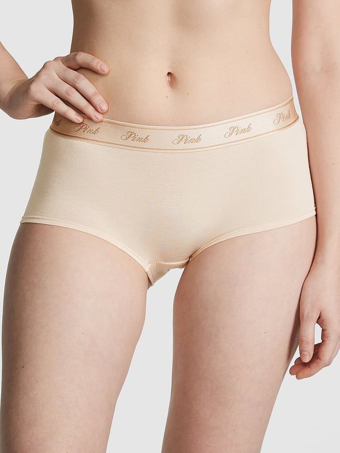 Marzipan Nude Short Cotton Logo Knickers (162659) | €10.50