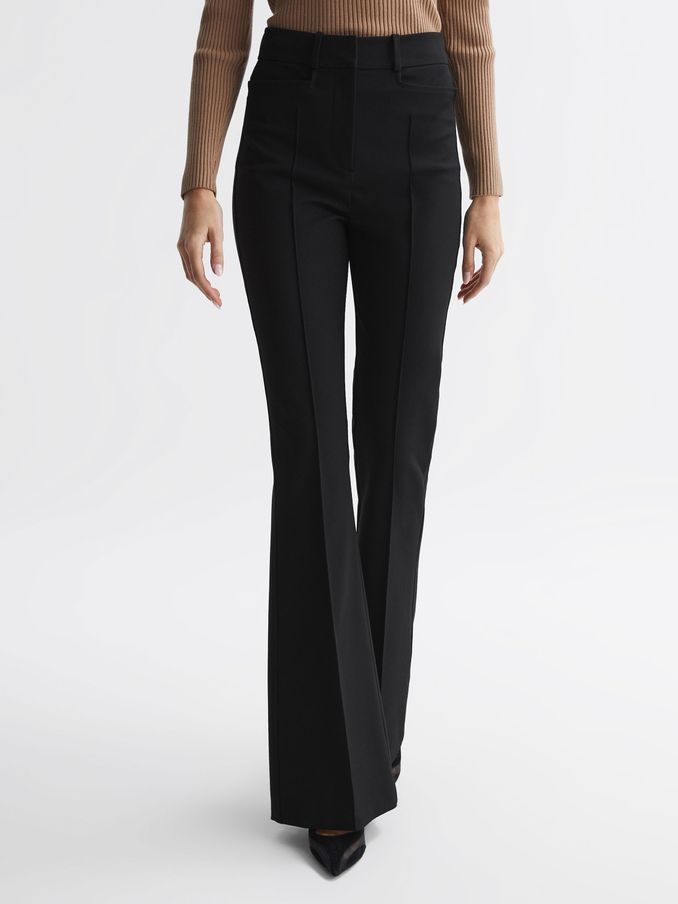 Dylan Black Flared High Rise Trousers (163720) | €110