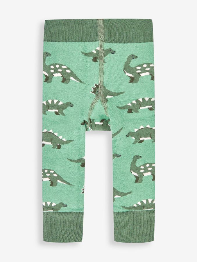 Khaki Green Dino Extra Thick Leggings (172587) | $10