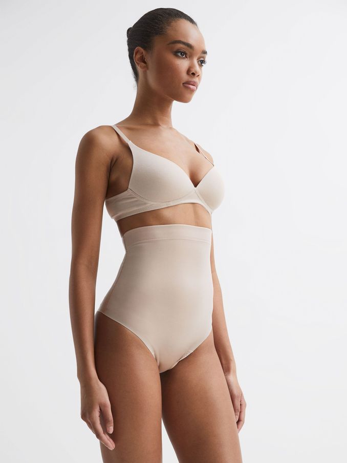 Spanx Shapewear High-Waisted Thong in Champagne (175750) | US$62