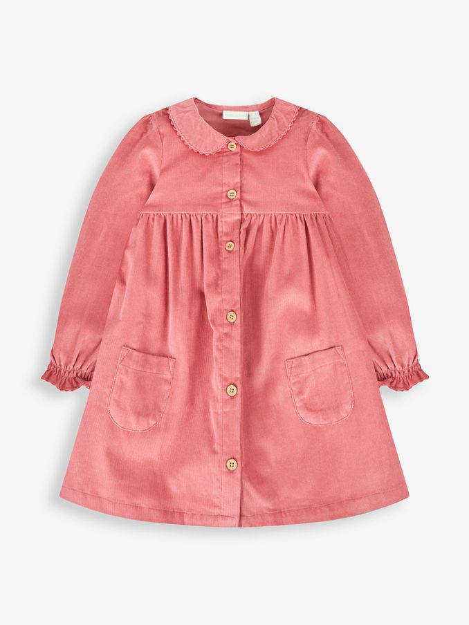 Rose Pink Classic Cord Shirt Dress (184509) | $22