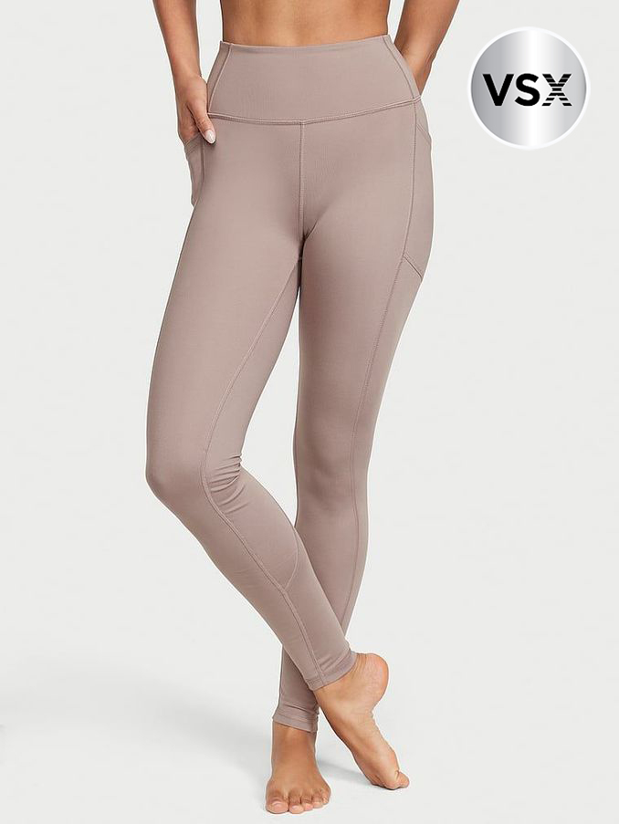 Candlelight Rose Nude 7/8 Length Essential Pocket Leggings (187490) | €40