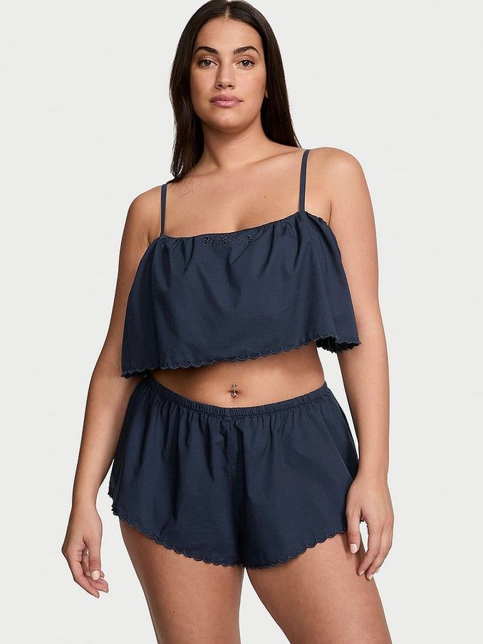 Noir Navy Blue Eyelet Cami Set (187602) | €27