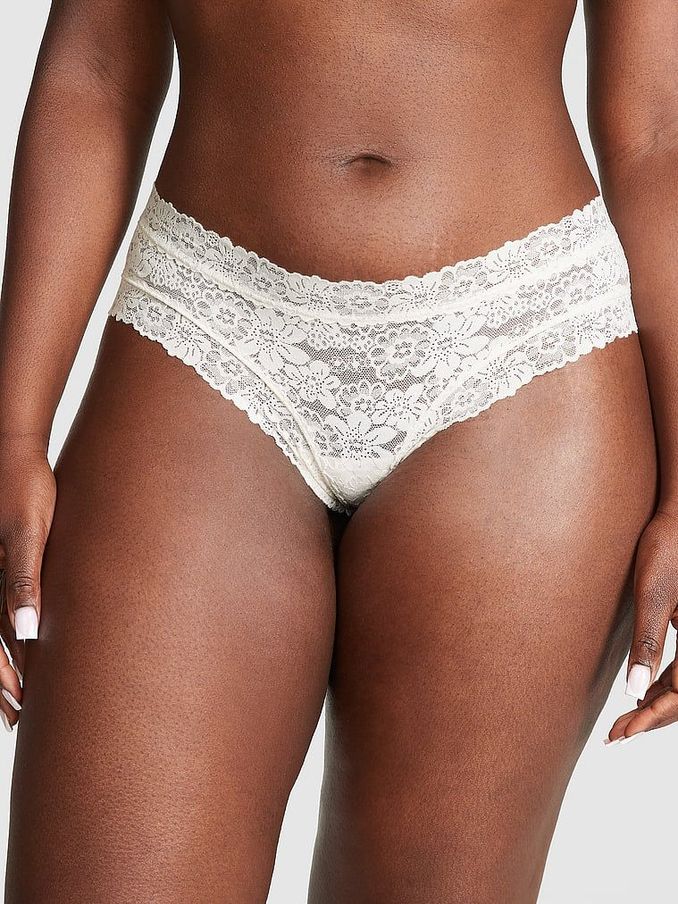Coconut White Cheeky Floral Lace Knickers (190064) | €10.50