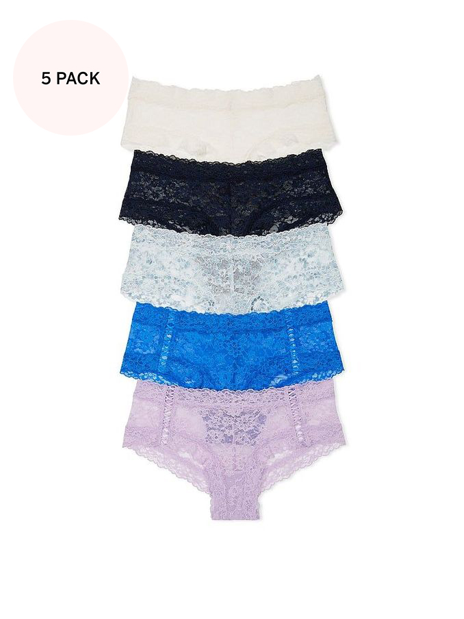 White/Purple/Blue Cheeky 5 Pack Knickers (190197) | €31