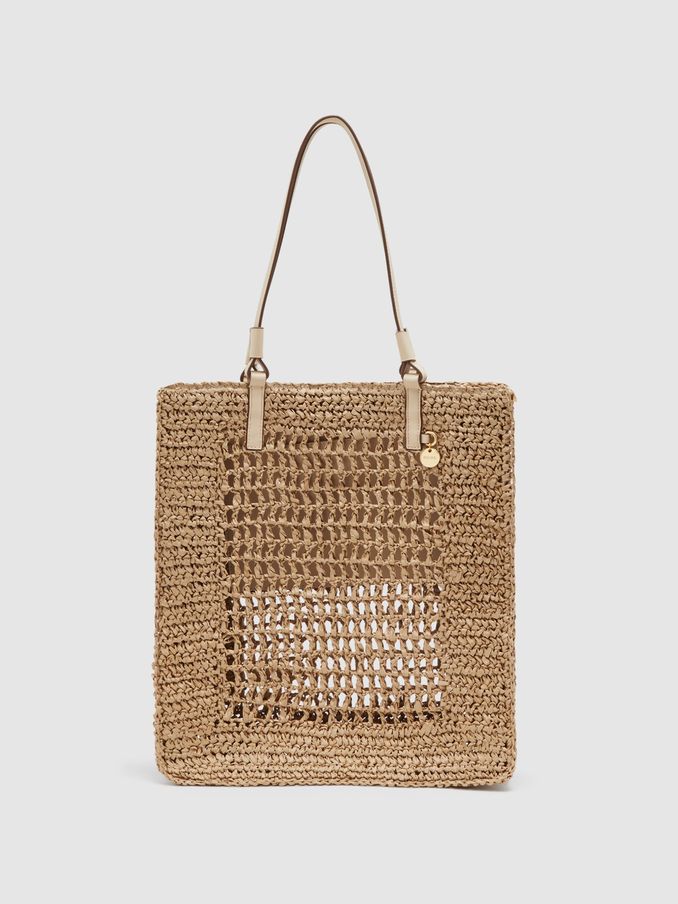 Woven Tote Bag in Natural (214919) | HK$830