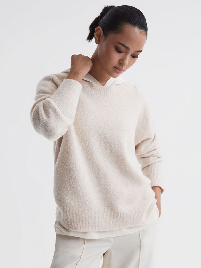 Wool Crew Neck Jumper in Neutral (300353) | US$115