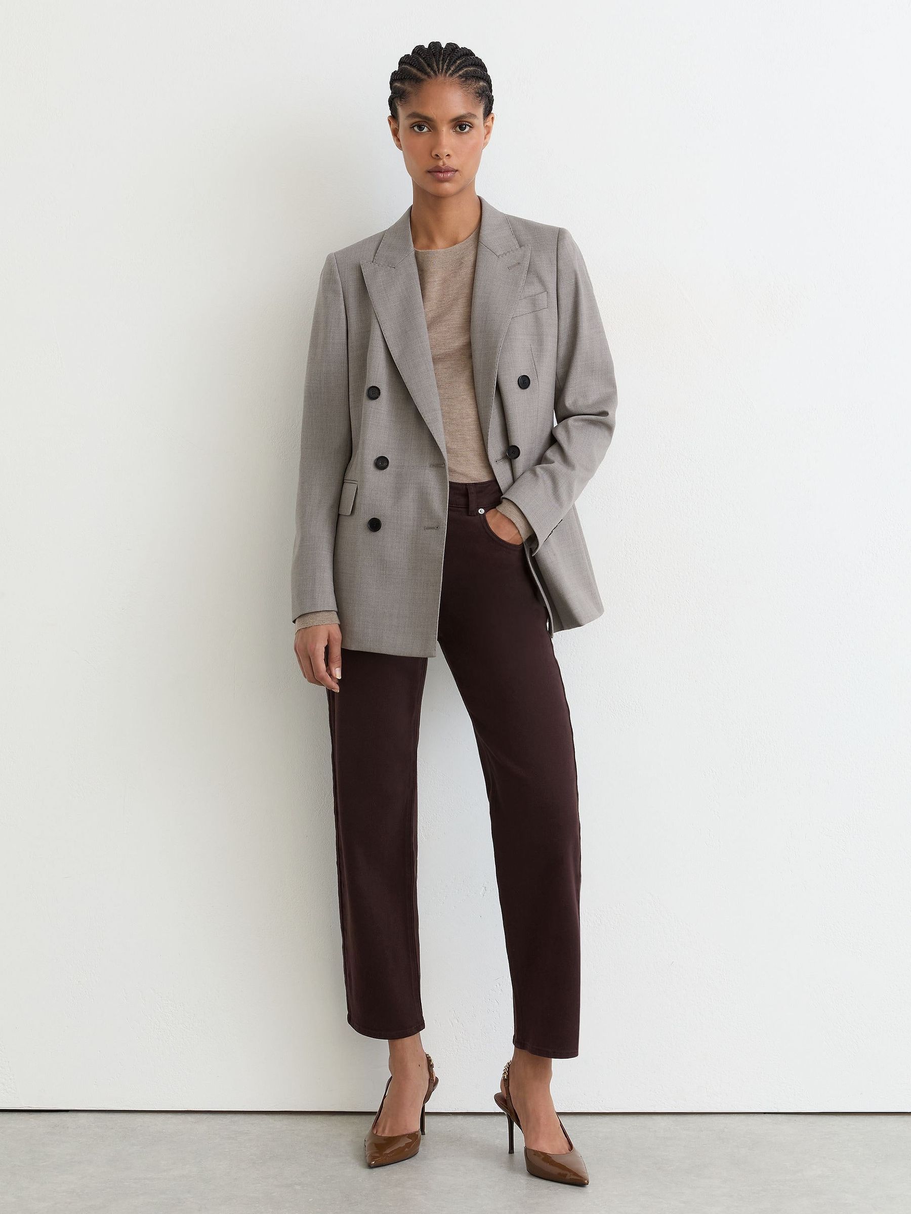 Grape - Mid-rise Straight-leg Jeans