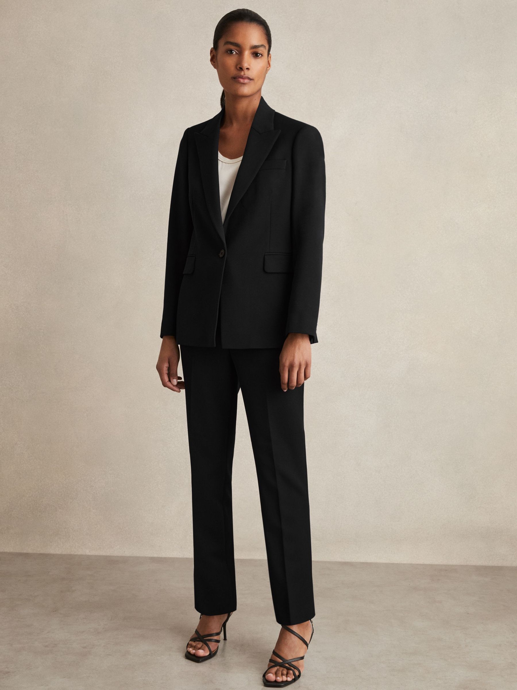 Slim Fit Suit Trousers in Black (311743) | €140