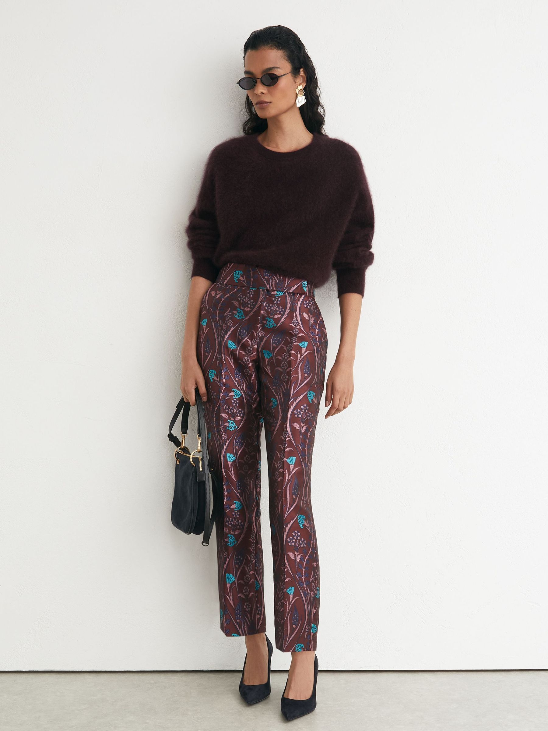 Violet - Jacquard Tapered Trousers