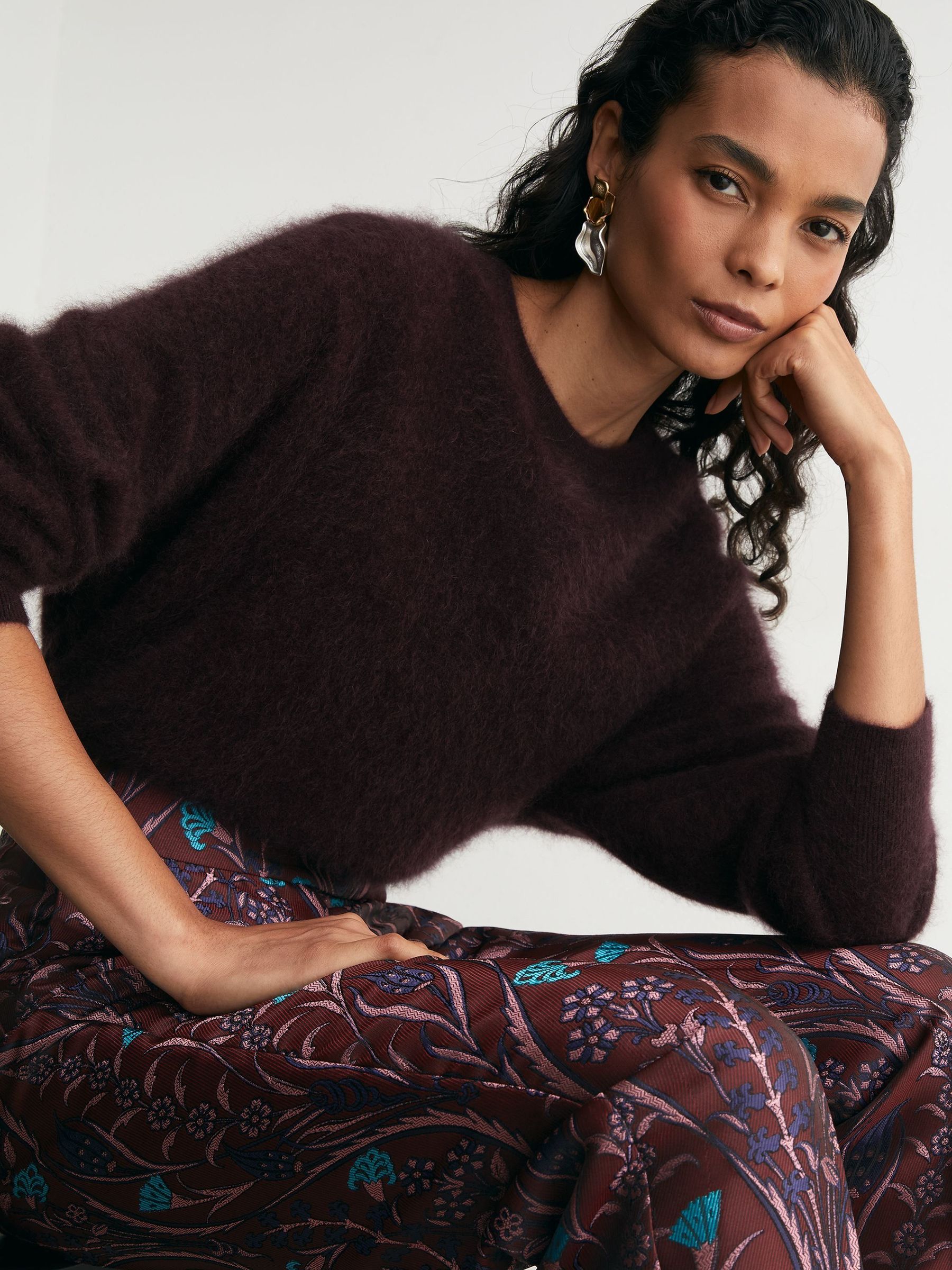 Violet - Jacquard Tapered Trousers