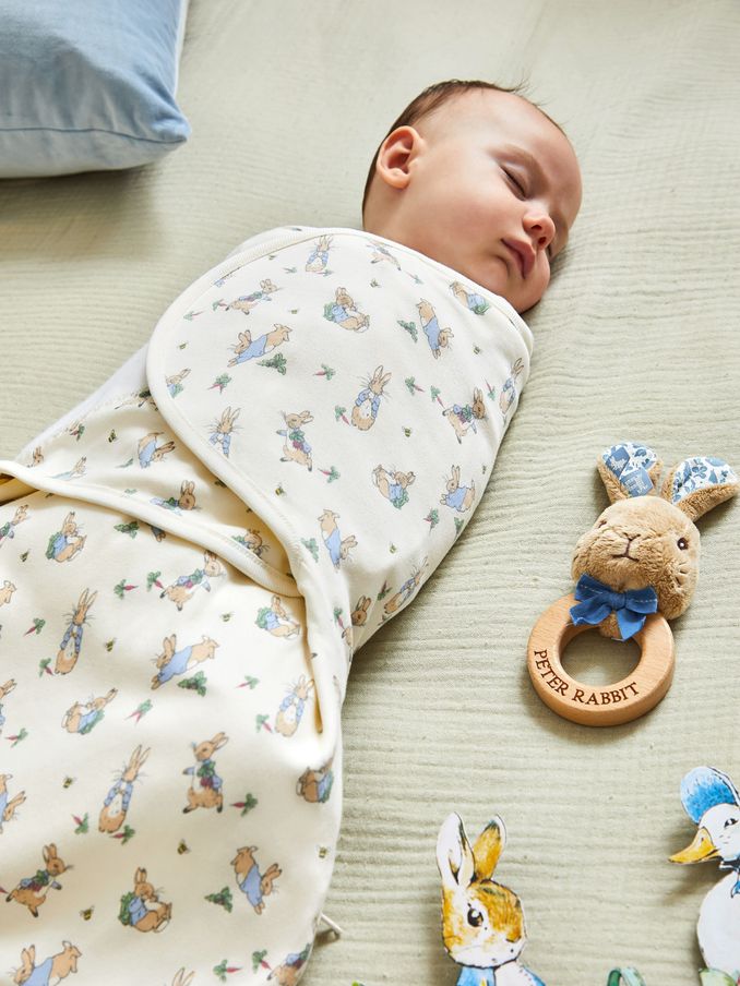 Peter Rabbit Print Swaddle with Zip (314049) | $39