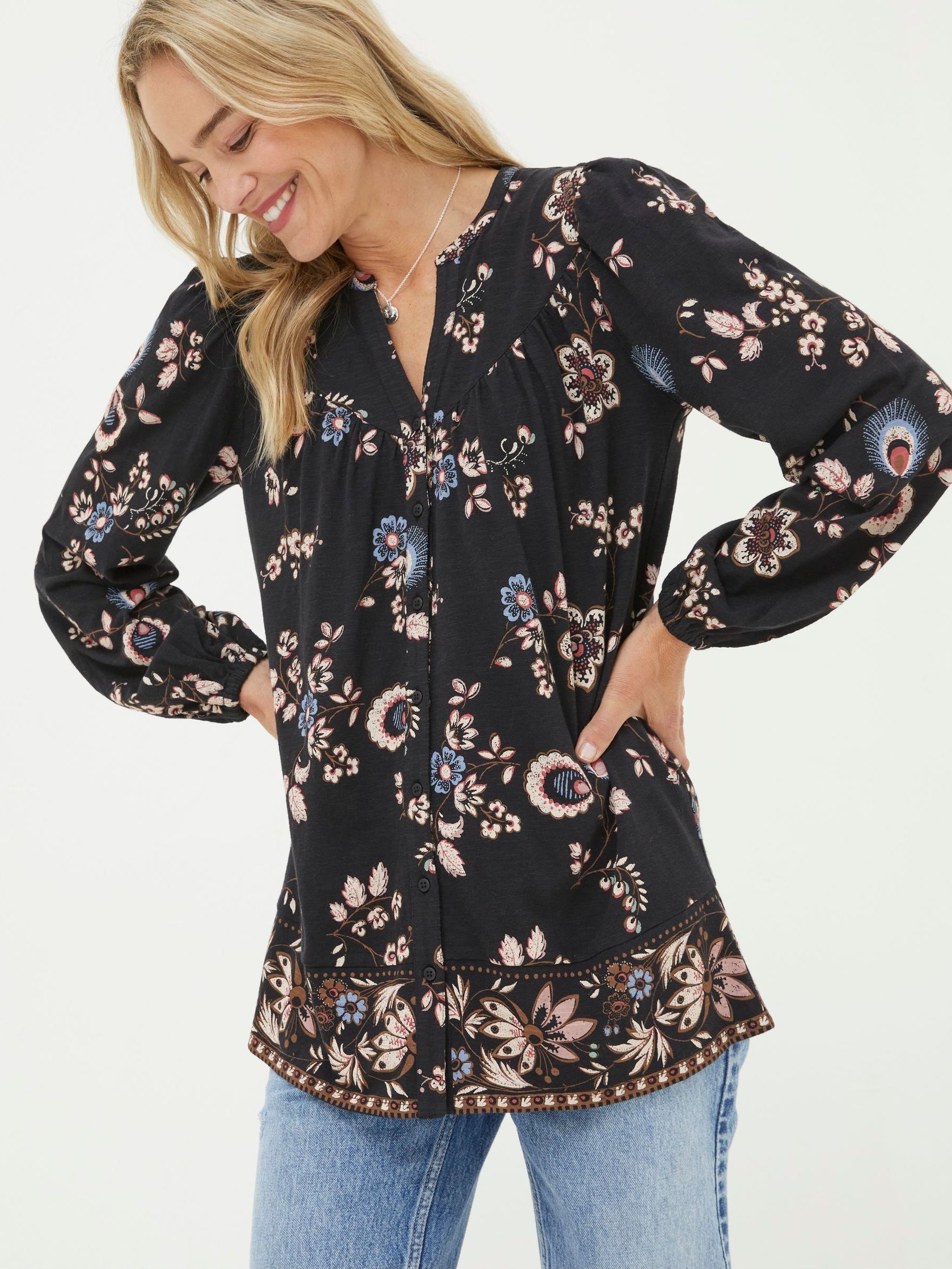 Black Betty Fall Floral Tunic (350839) | €33