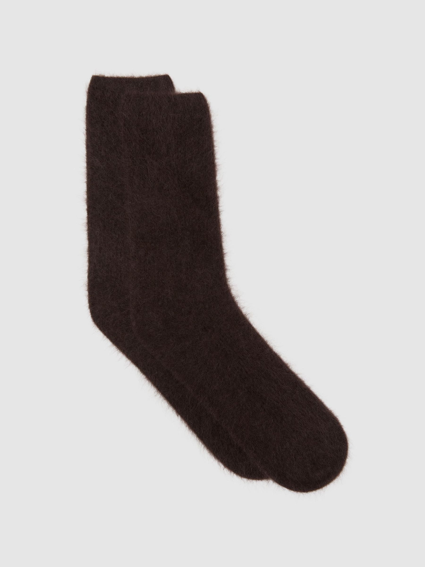 Chocolate - Brushed Cashmere Socks